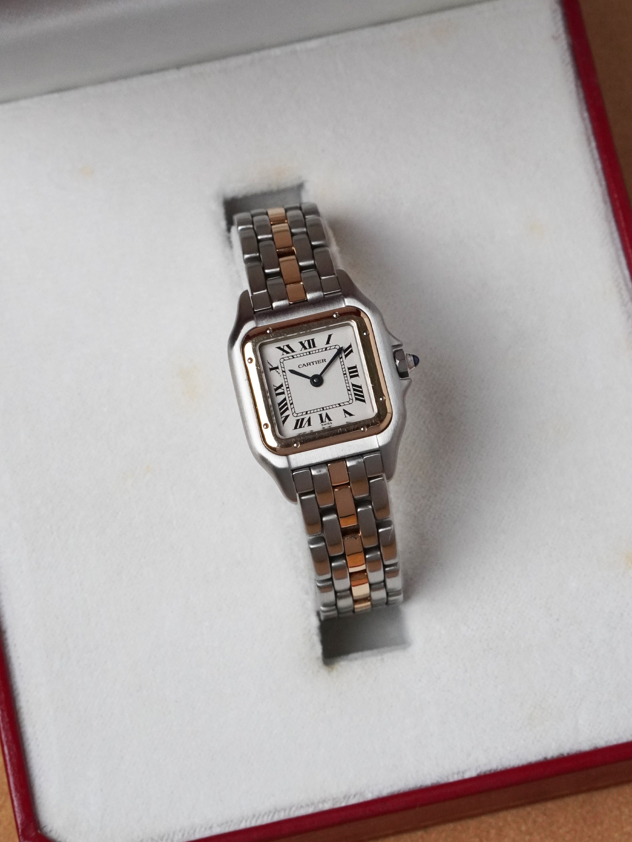 Cartier Panthère 1057917 - Yellow Gold & Steel, Cream Dial, Quartz, Full Set (1991)