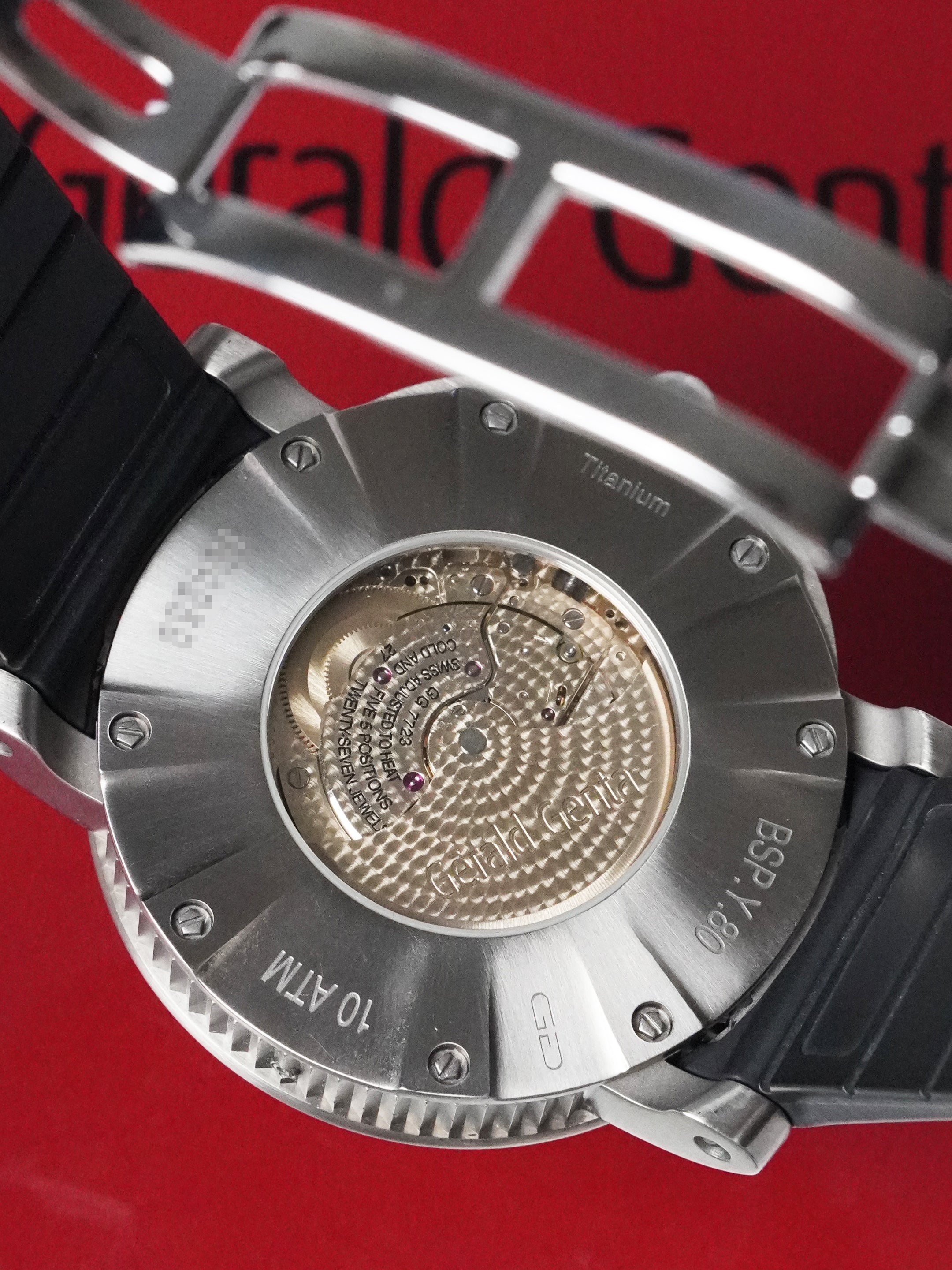 Gérald Genta Arena Bi-Retro Sport BSP.Y.80 - Titanium, Black Dial, Automatic, Box (2008)