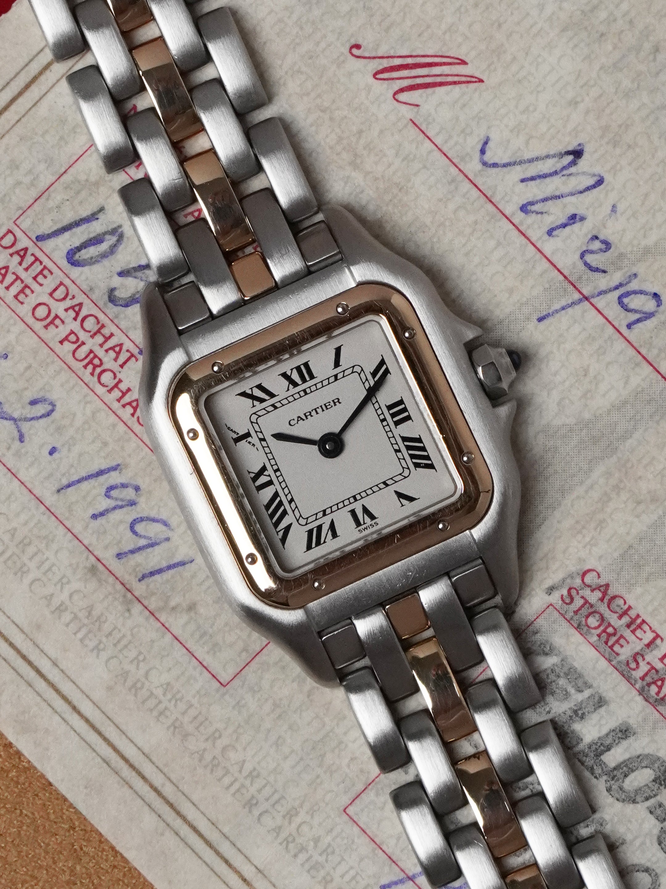 Cartier Panthère 1057917 - Yellow Gold & Steel, Cream Dial, Quartz