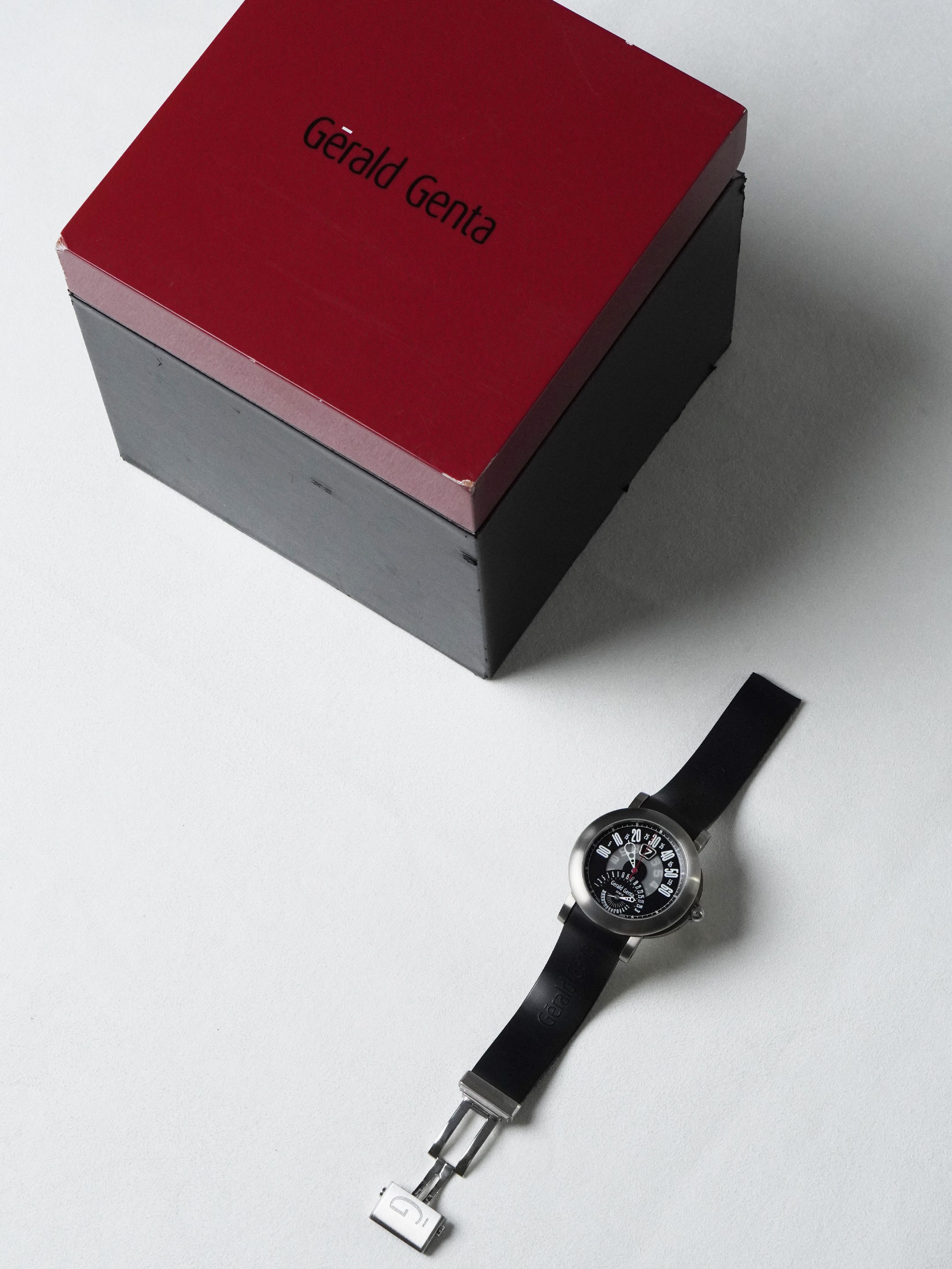 Gérald Genta Arena Bi-Retro Sport BSP.Y.80 - Titanium, Black Dial, Automatic, Box (2008)