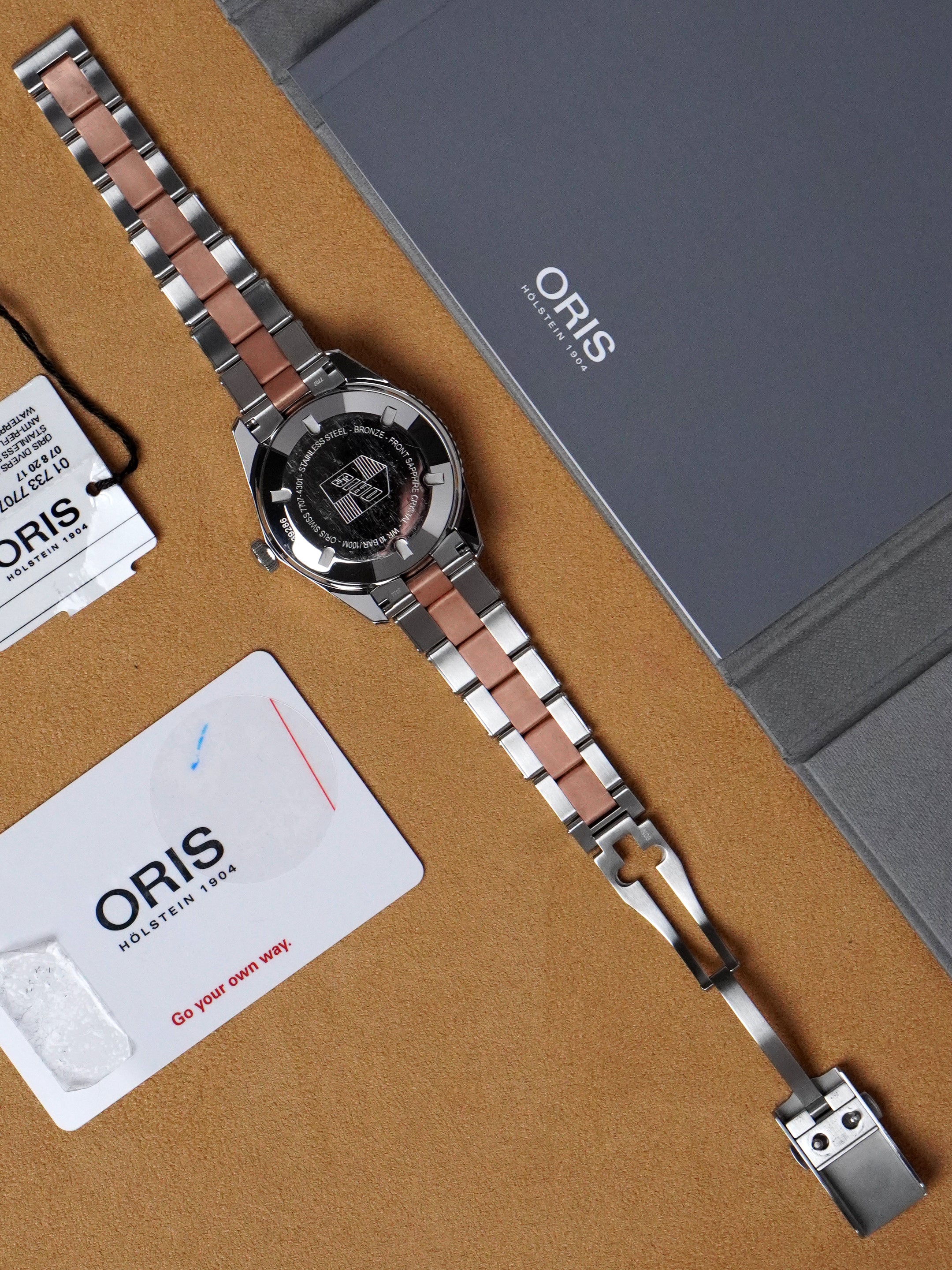 Oris Divers Sixty Five 01 733 7707 4355 - SS/Bronze, Blue Dial, Automatic, Full Set (2024)