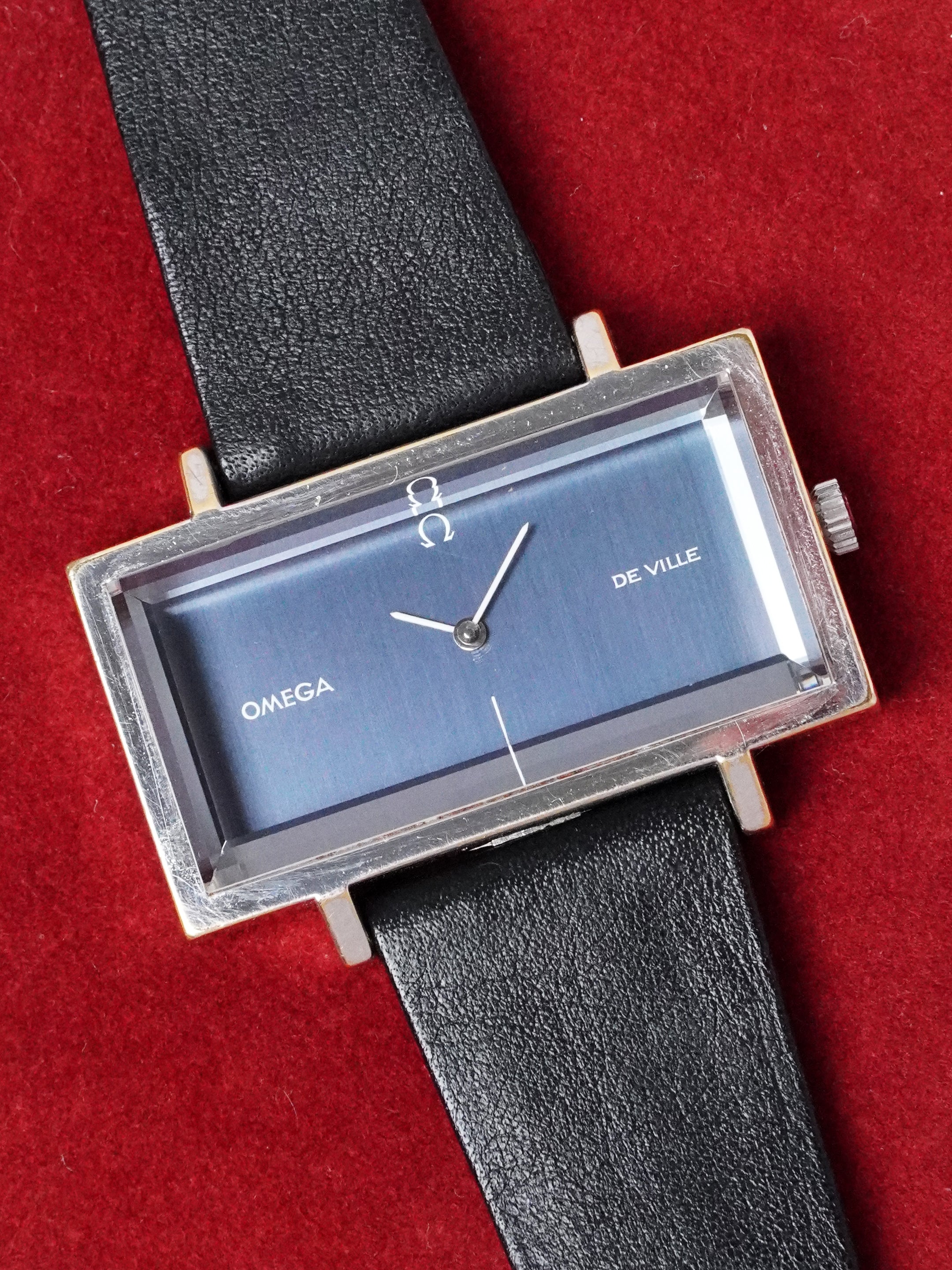 Omega De Ville By Andrew Grima 5110383 - Gold-Plated, Blue Dial, Automatic, Box (1973)