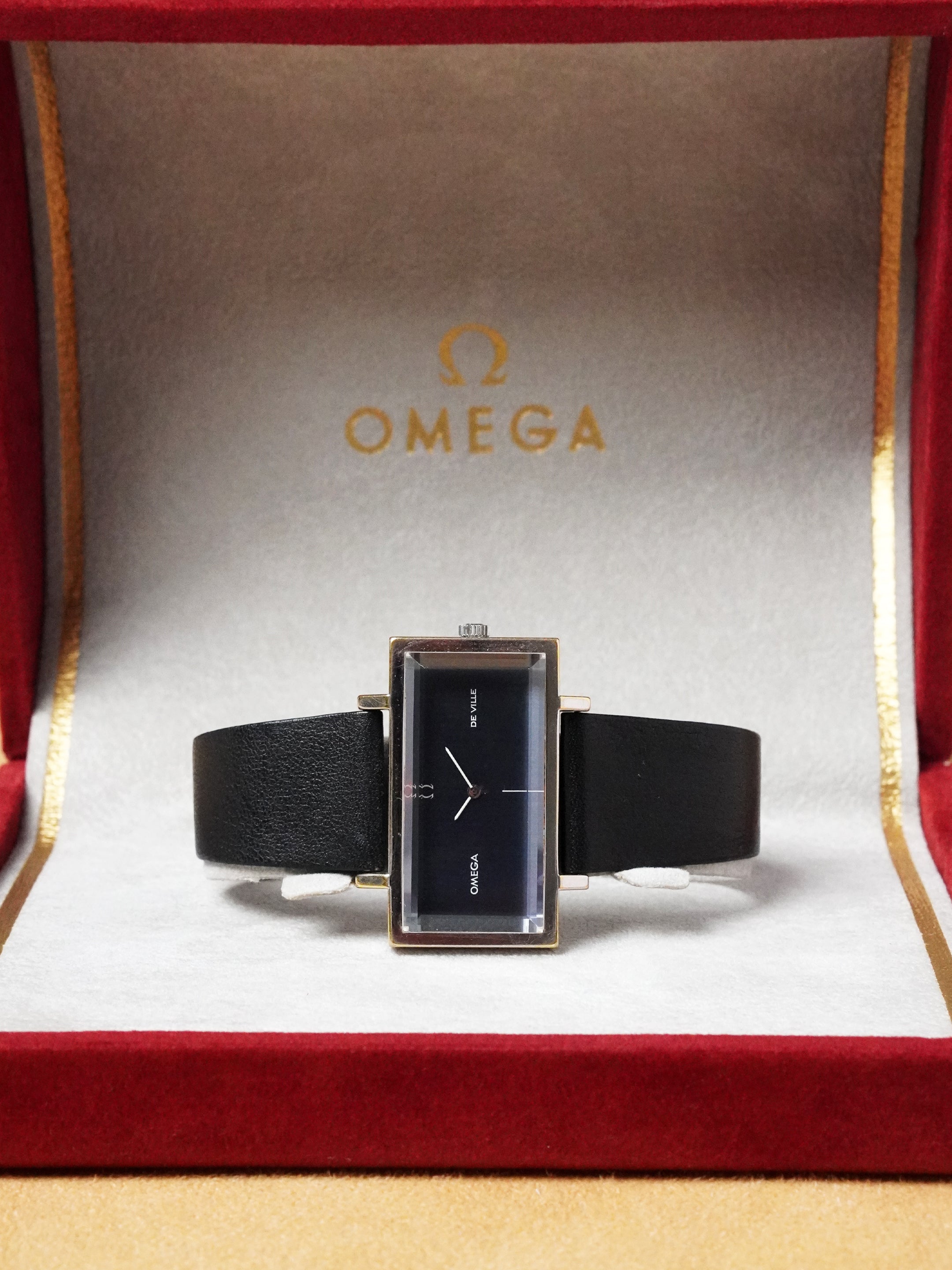 Omega De Ville By Andrew Grima 5110383 - Gold-Plated, Blue Dial, Automatic, Box (1973)
