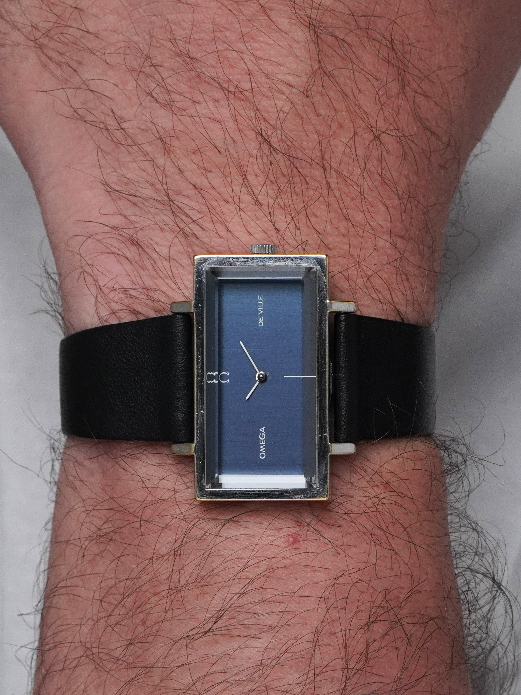 Omega De Ville By Andrew Grima 5110383 - Gold-Plated, Blue Dial, Automatic, Box (1973)