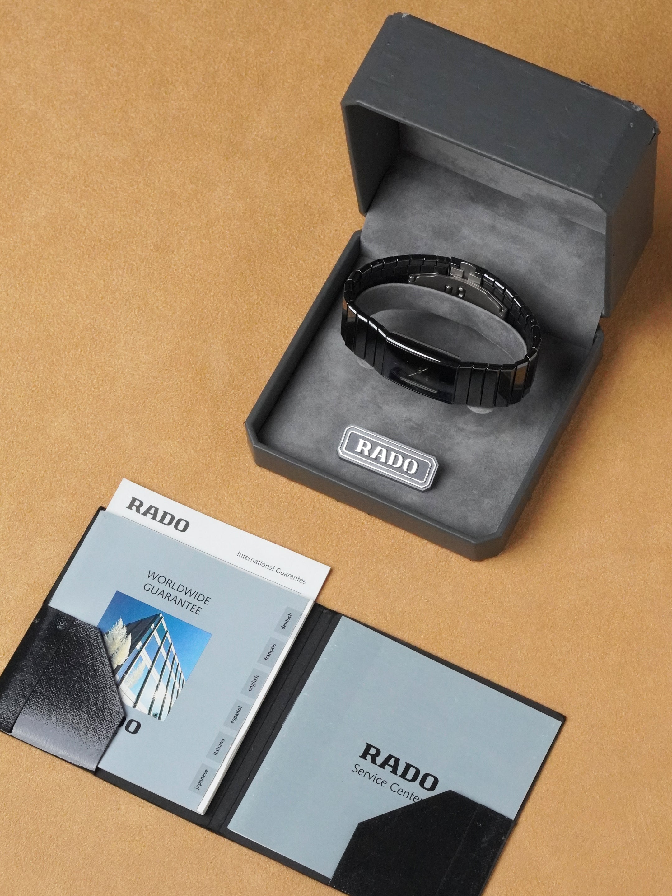 Rado Diastar 196.0364.3 - High-Tech Ceramics, Black Dial, Quartz, Full Set (2004)