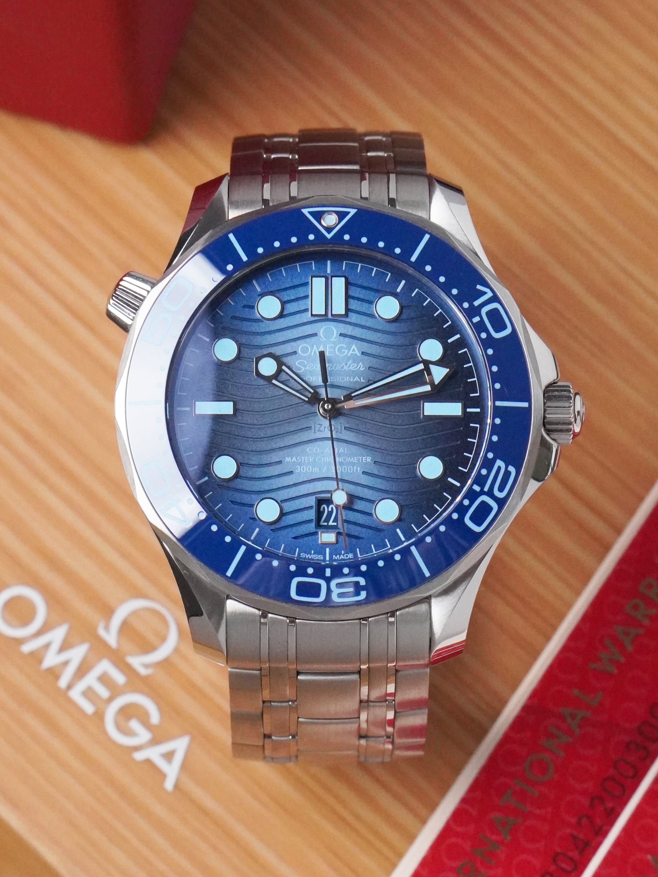 Omega Seamaster Diver 300 M "Summer Blue" 210.30.42.20.03.003 - Automatic, Full Set (2024)