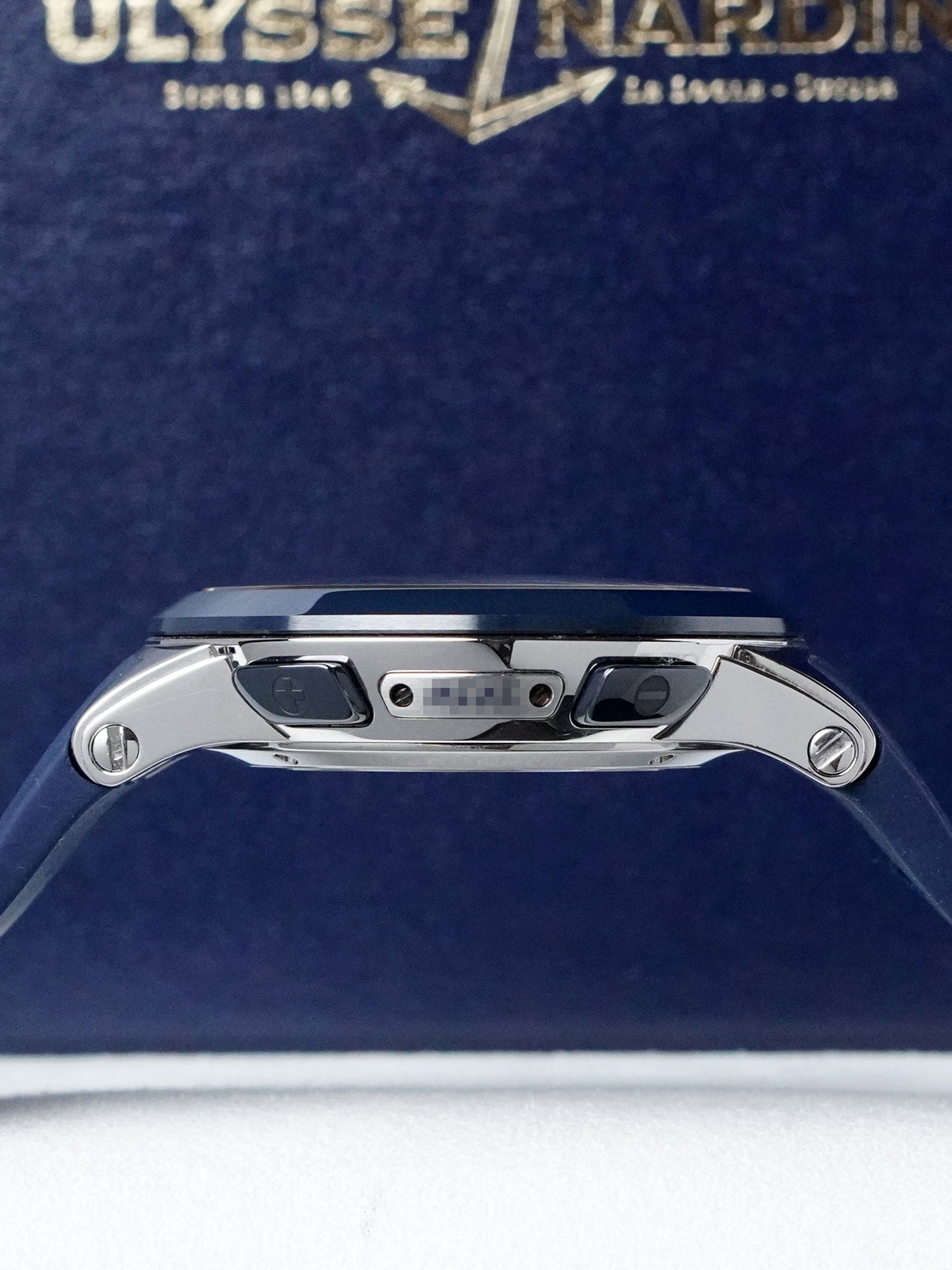 Ulysse Nardin Executive Dual Time 243-00-3/43 - Stainless Steel, Blue Dial, Automatic, Full Set (2015)