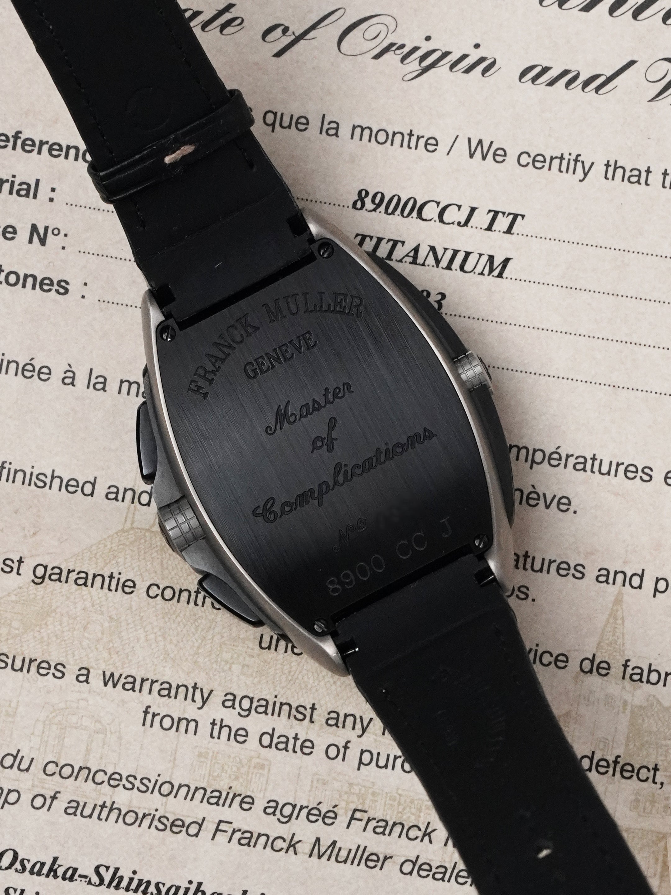 Franck Muller Conquistador Grand Prix Chronograph 8900CCJ TT - Full Set (2011)