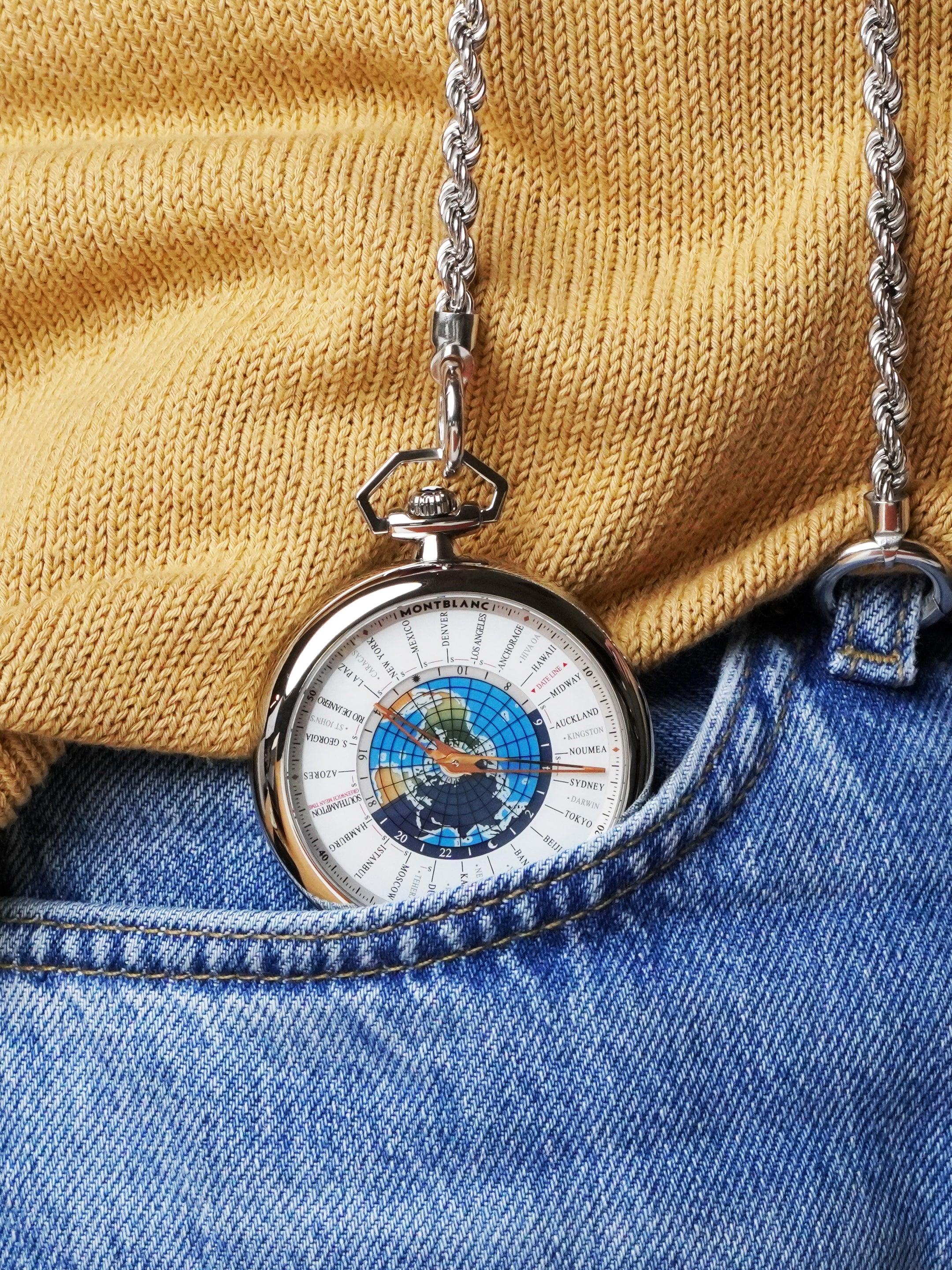 Montblanc 4810 Orbis Terrarum Limited Edition to 110 - Stainless Steel, Full Set (2018)