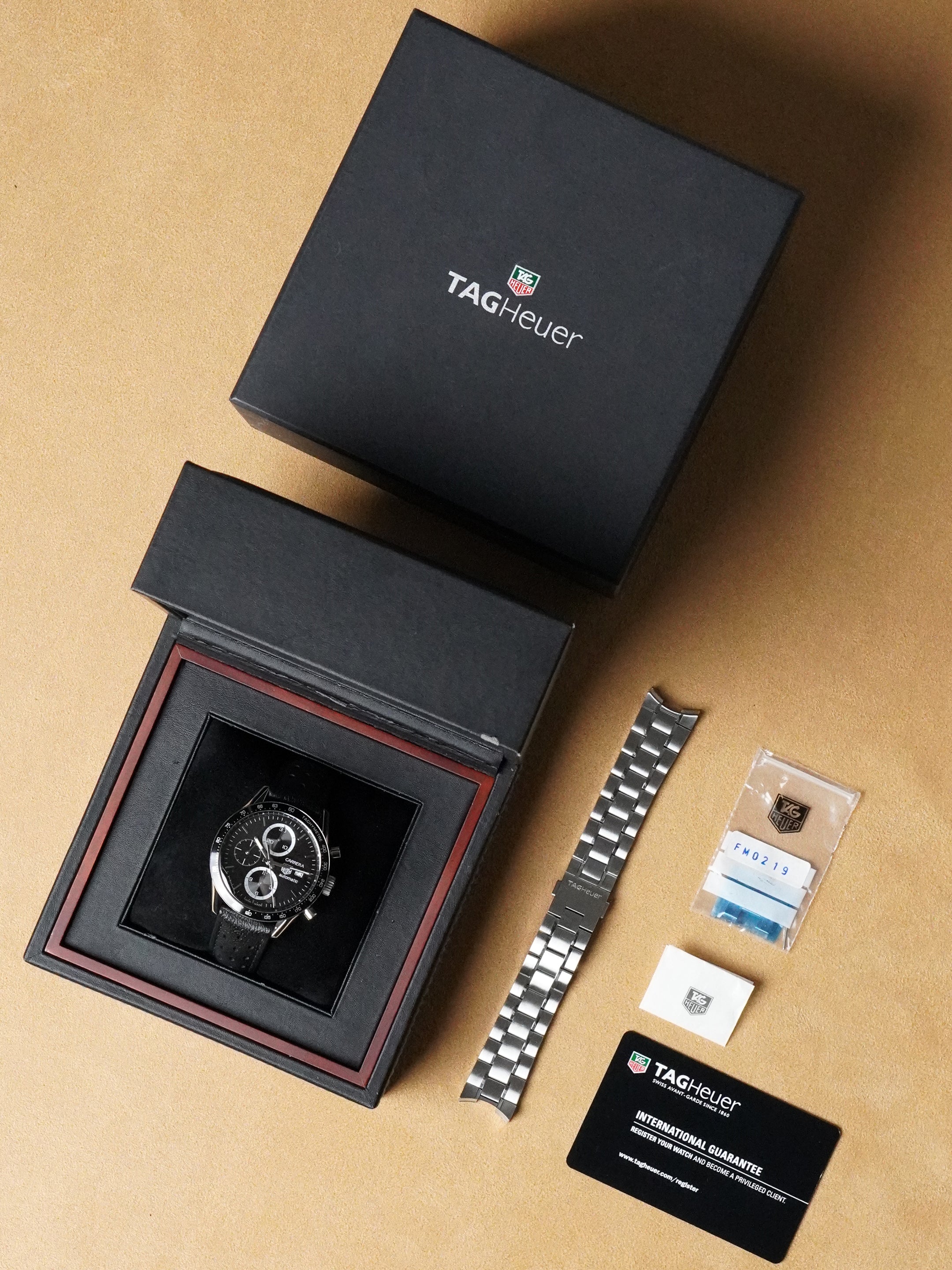 TAG Heuer Carrera Calibre 16 “Juan Manuel Fangio” CV2010-4 -  Stainless Steel, Automatic, Full Set (2009)