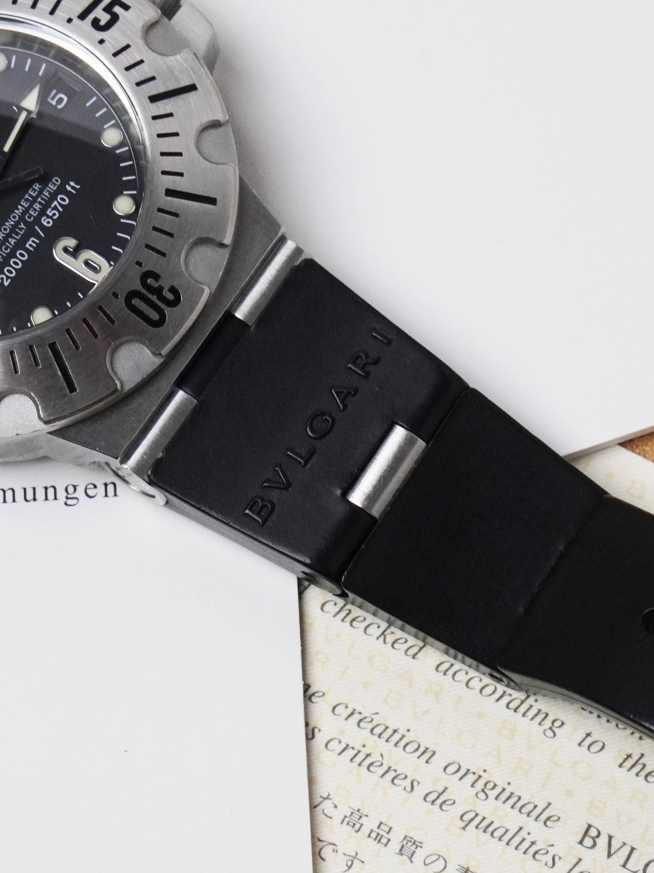 Bvlgari Diagono Professional Scuba 2000m SD42S - Black Dial, Automatic, Full Set (2000)