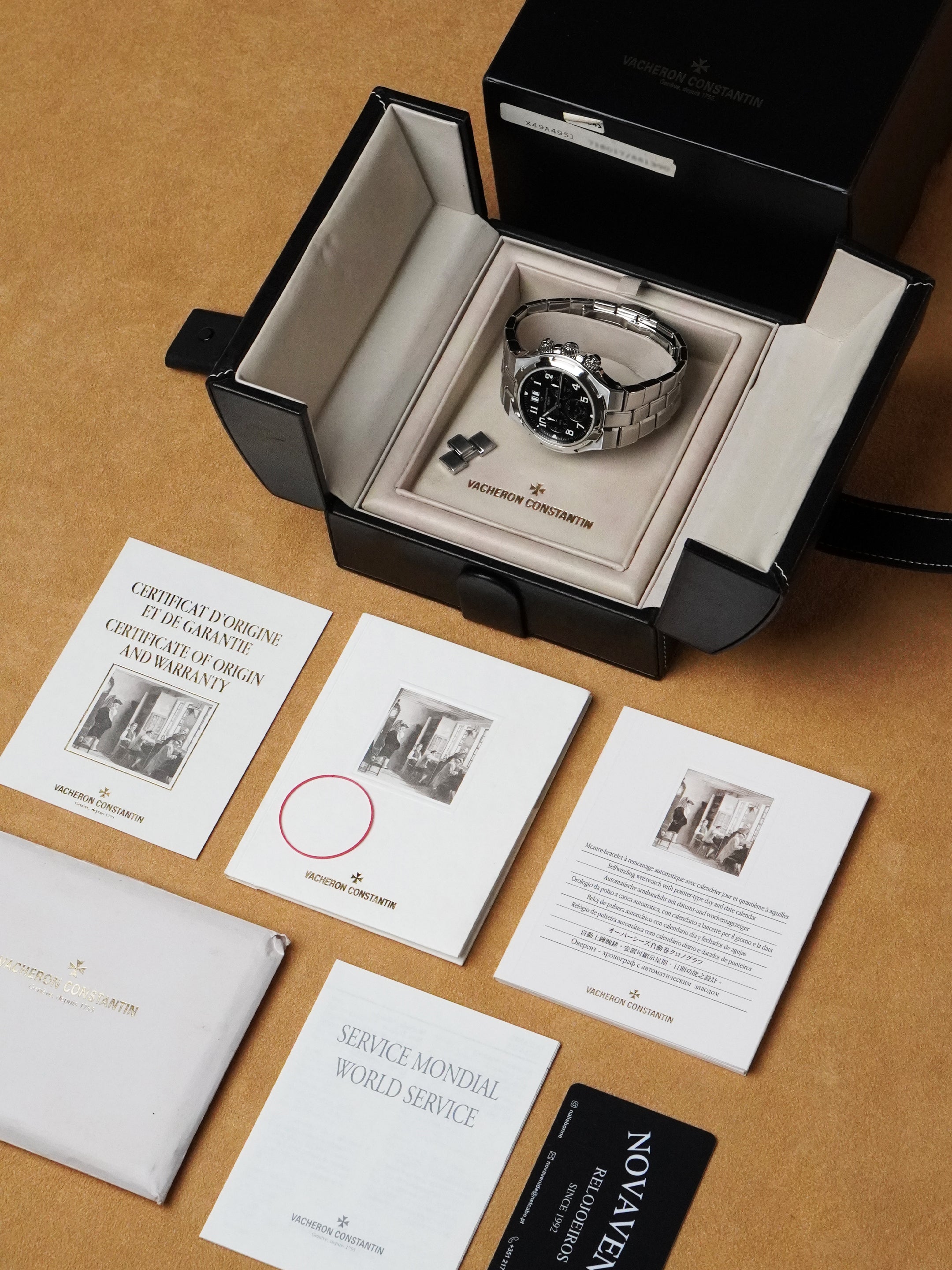 Vacheron Constantin Overseas Chronograph 49140/423A - Stainless Steel, Automatic, Full Set (2001)