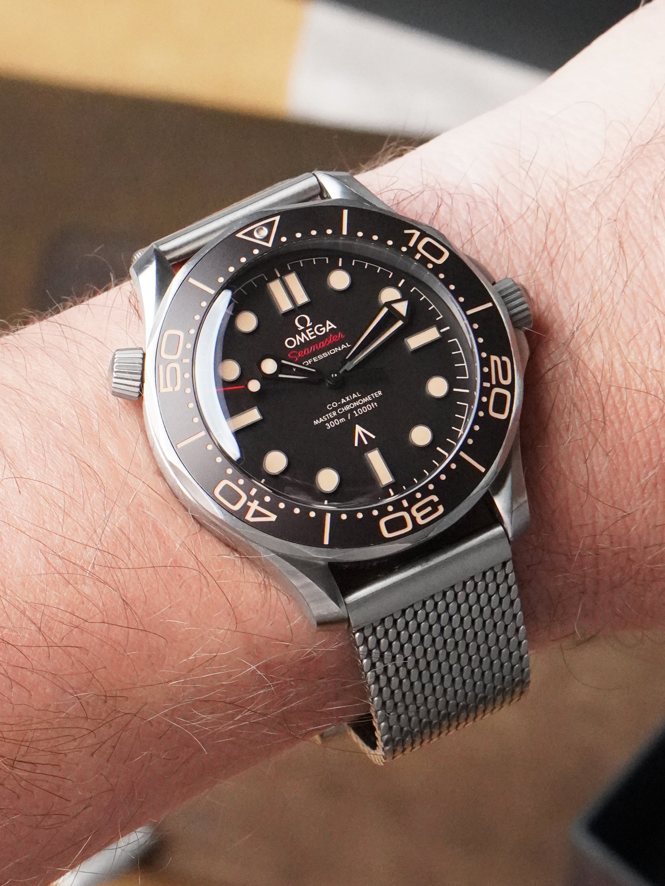 Omega Seamaster Diver 300 M "NTTD" 210.90.42.20.01.001 - Titanium, Brown Dial, Automatic, Full Set (2021)