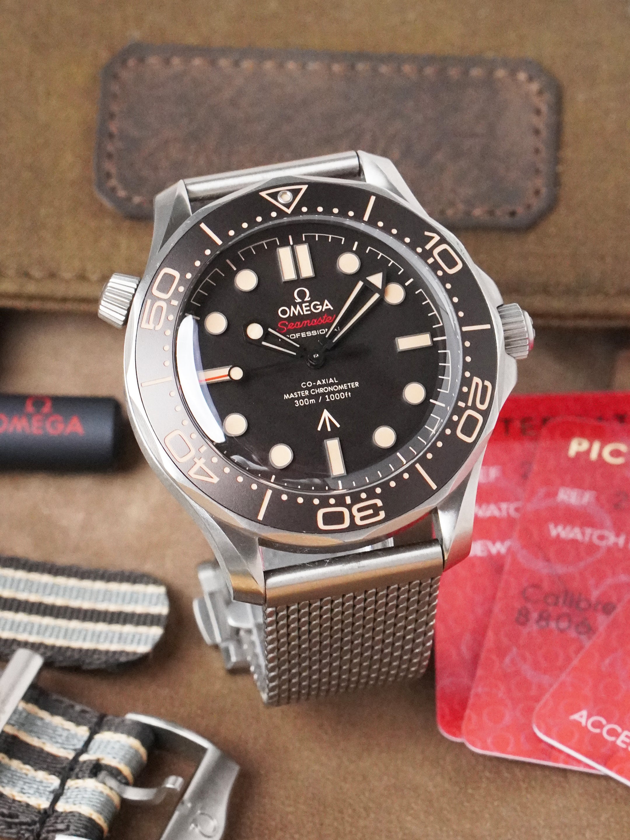 Omega Seamaster Diver 300 M "NTTD" 210.90.42.20.01.001 - Titanium, Brown Dial, Automatic, Full Set (2021)