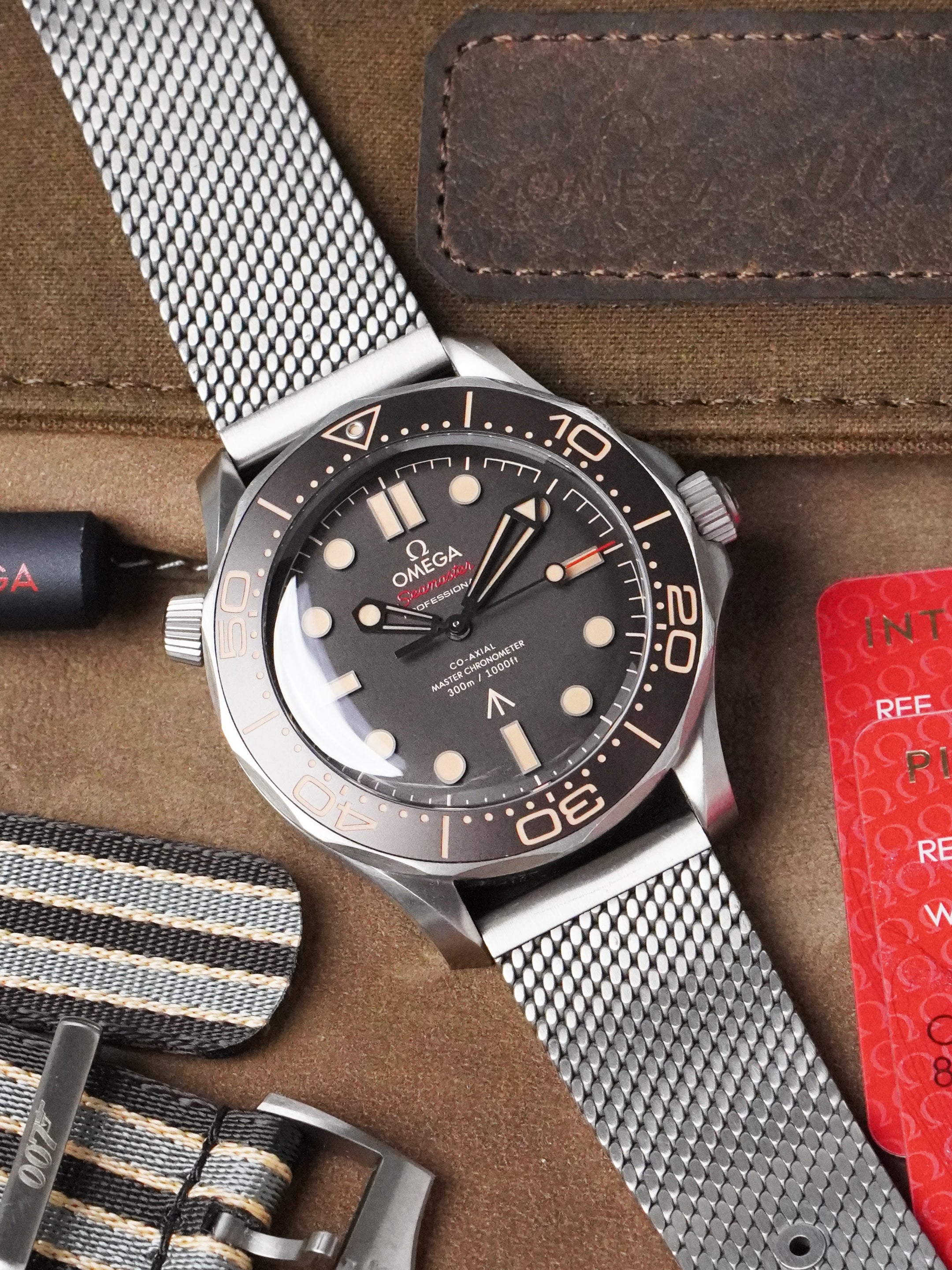 Omega Seamaster Diver 300 M "NTTD" 210.90.42.20.01.001 - Titanium, Brown Dial, Automatic, Full Set (2021)