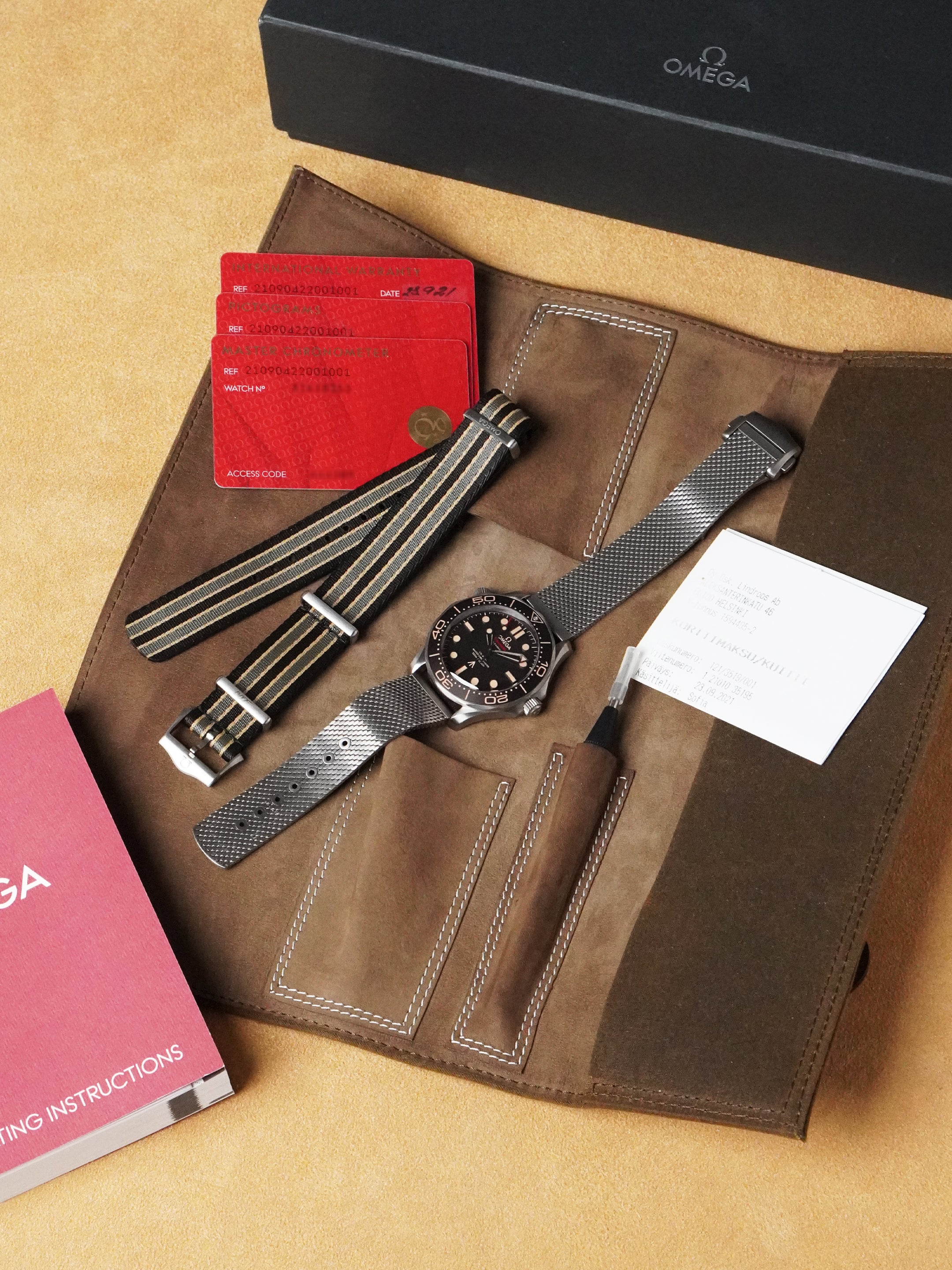 Omega Seamaster Diver 300 M "NTTD" 210.90.42.20.01.001 - Titanium, Brown Dial, Automatic, Full Set (2021)