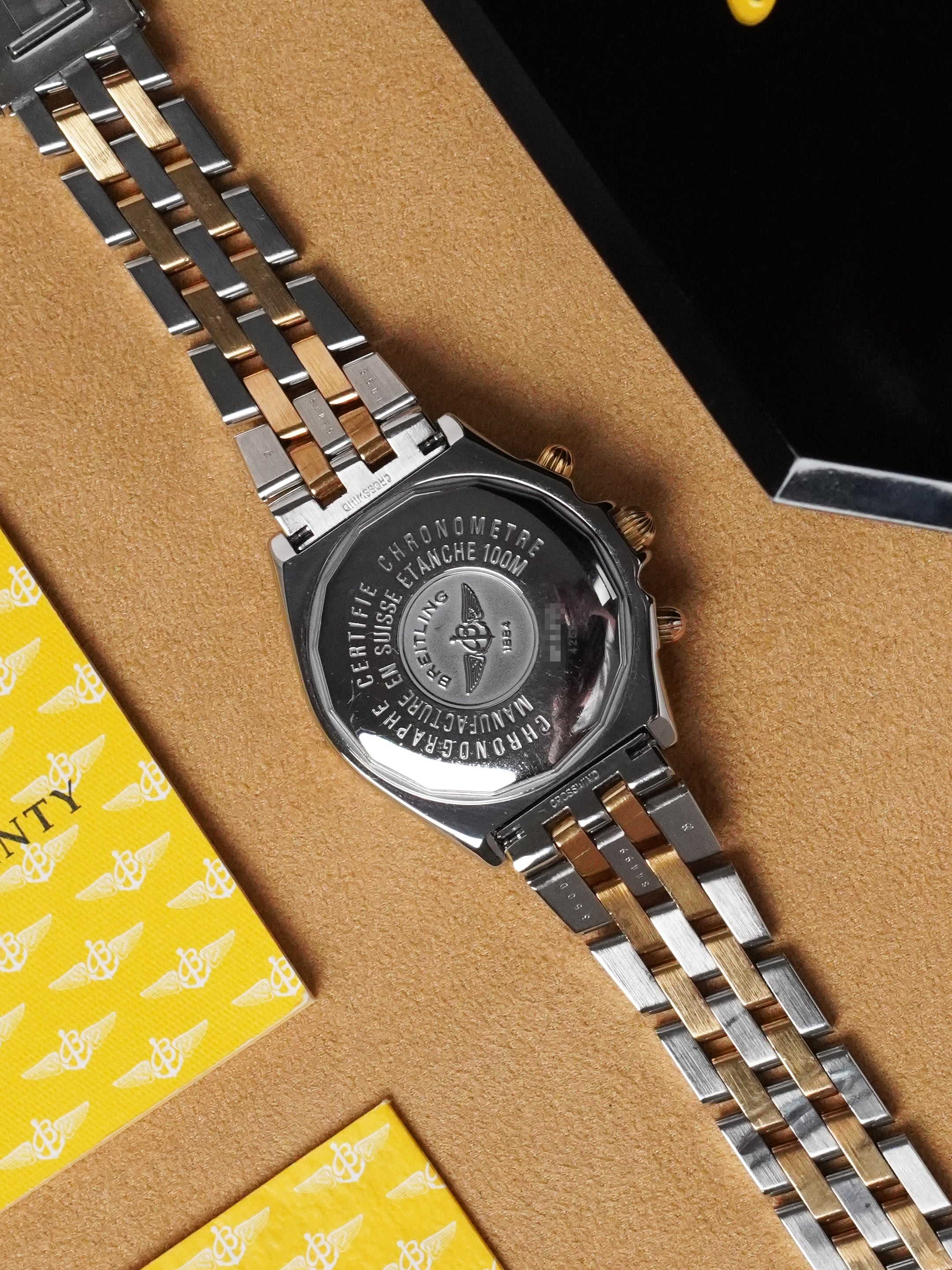 Breitling Crosswind Chronograph B13355 - Two-Tone, Blue Dial, Automatic, Full Set (2003)