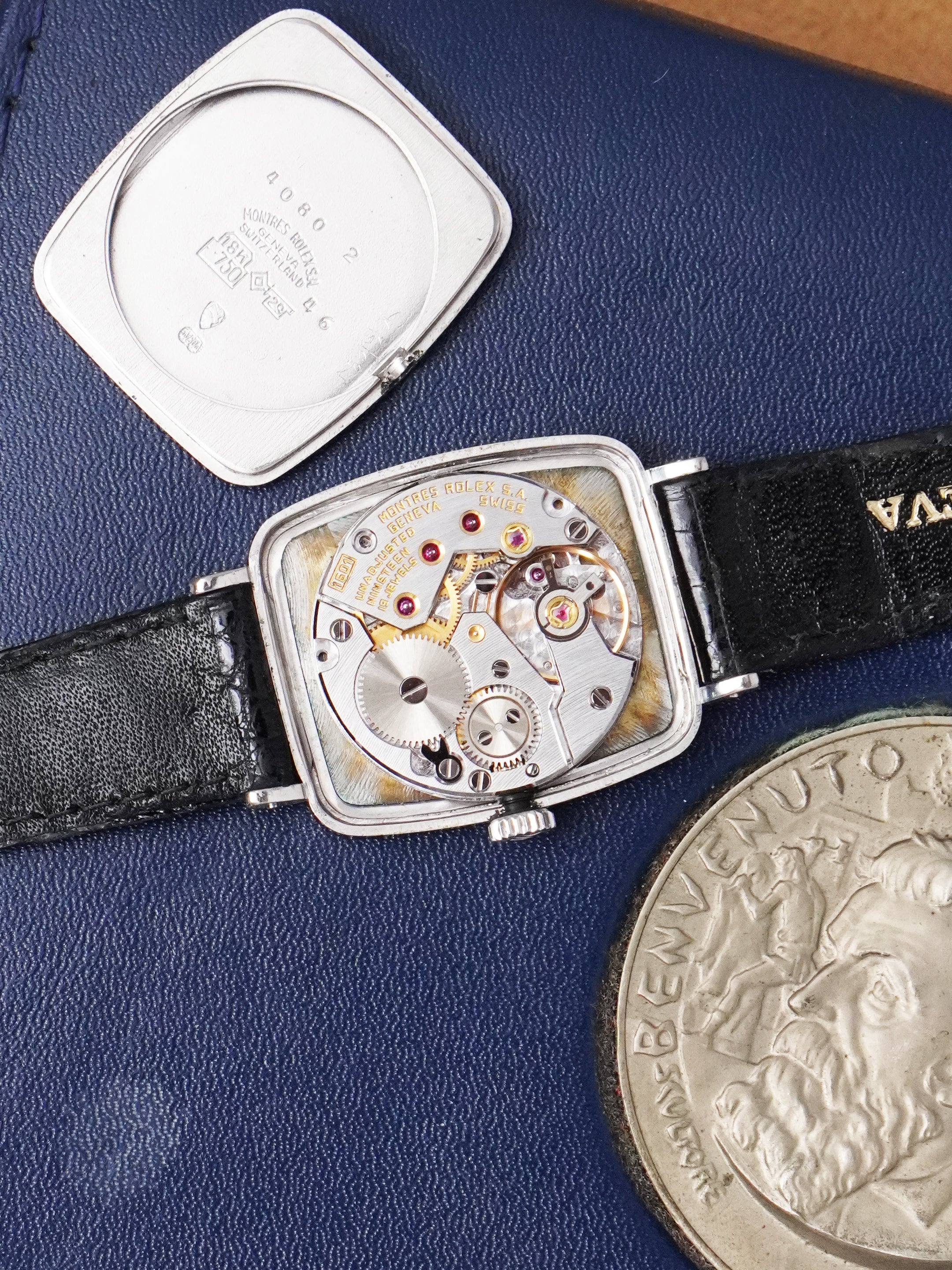 Rolex Cellini 4080 - Factory Diamonds, 18K 750 White Gold, Manual, Box Only (1981)