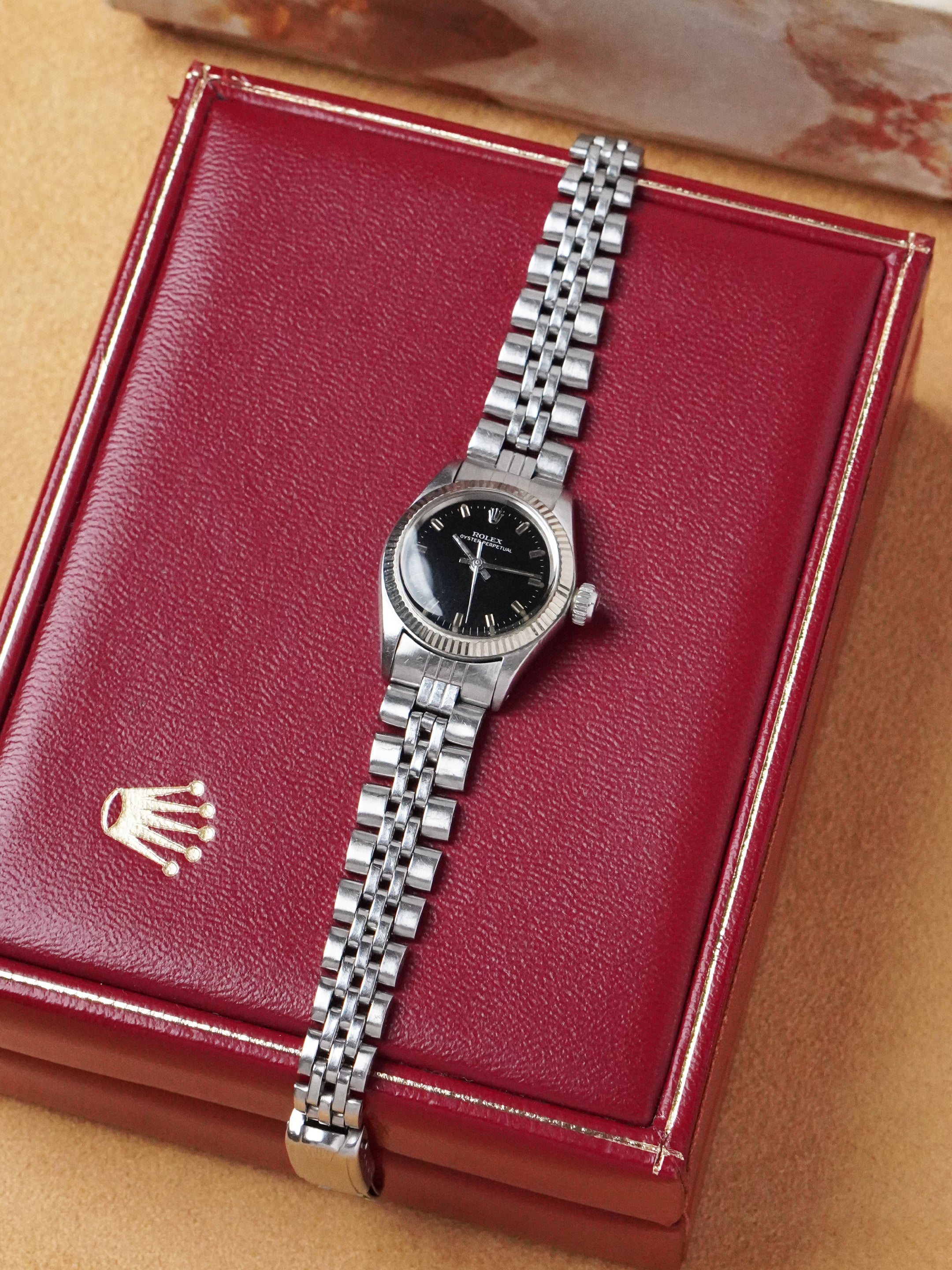 Rolex Oyster Perpetual 6619 - Stainless Steel, Black Dial, Automatic, Box Only (1970)