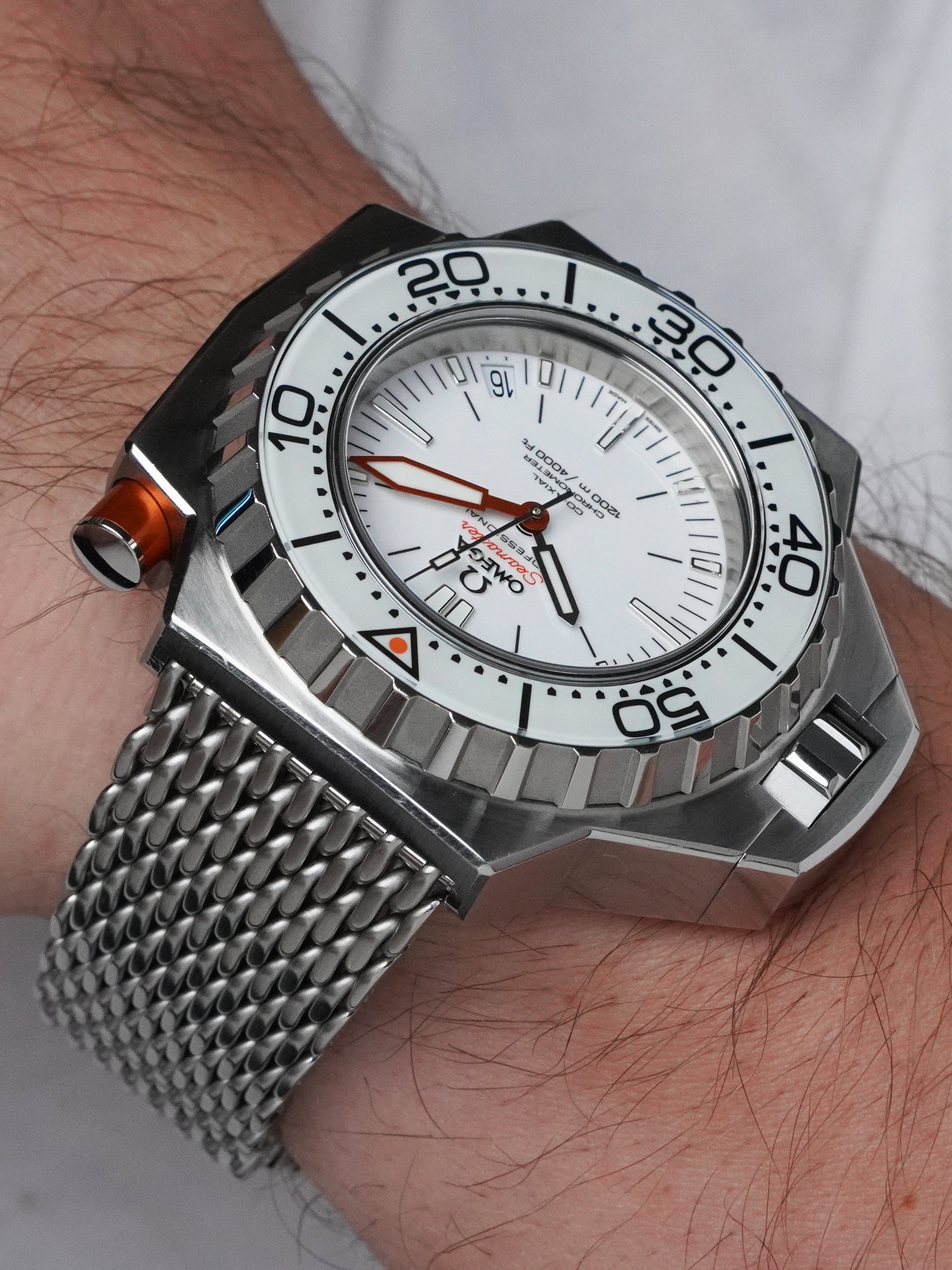 Omega Seamaster PloProf 1200m 224.32.55.21.04.001 - Stainless Steel, White Dial, Automatic, Full Set (2020)
