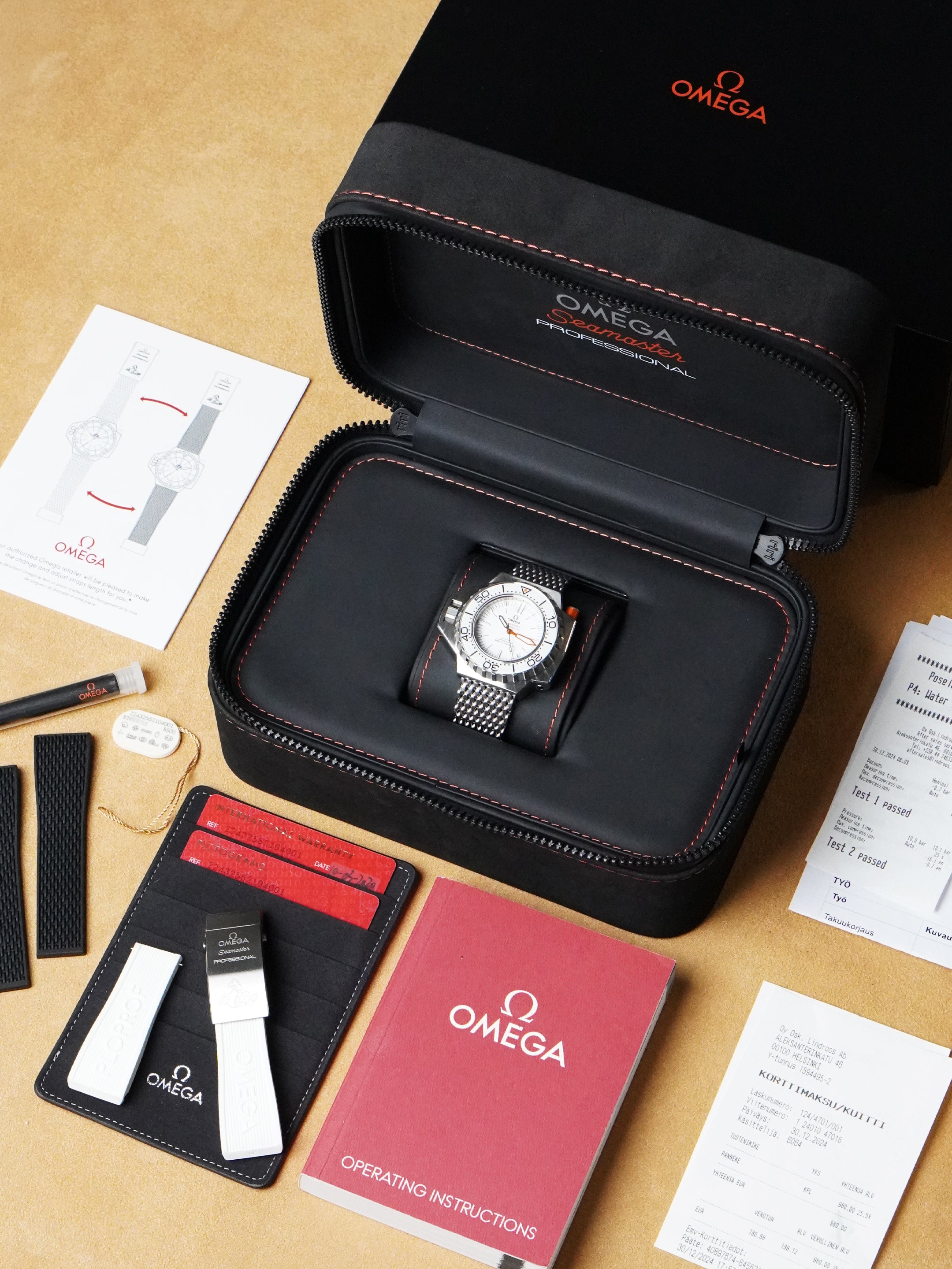 Omega Seamaster PloProf 1200m 224.32.55.21.04.001 - Stainless Steel, White Dial, Automatic, Full Set (2020)