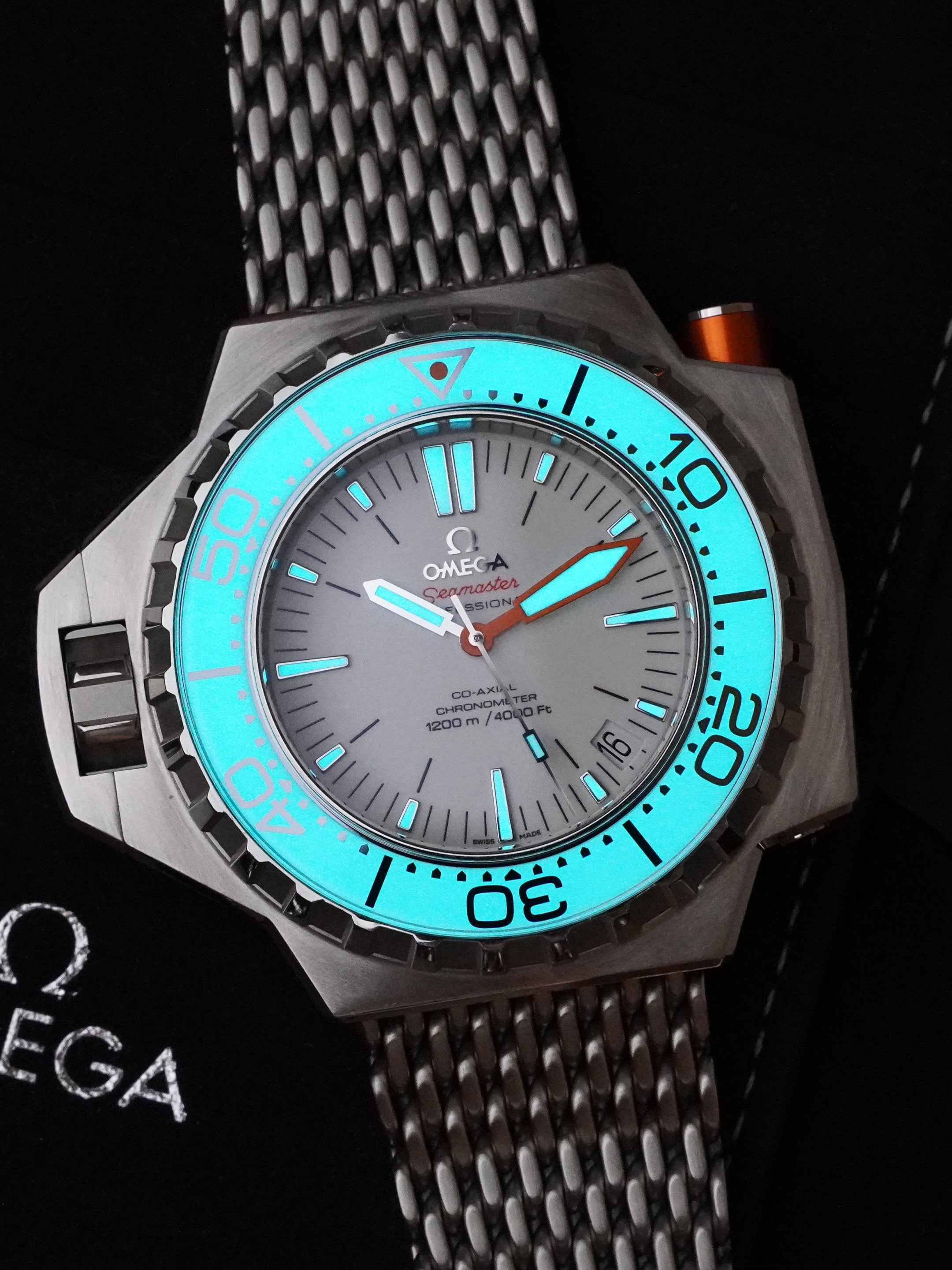 Omega Seamaster PloProf 1200m 224.32.55.21.04.001 - Stainless Steel, White Dial, Automatic, Full Set (2020)