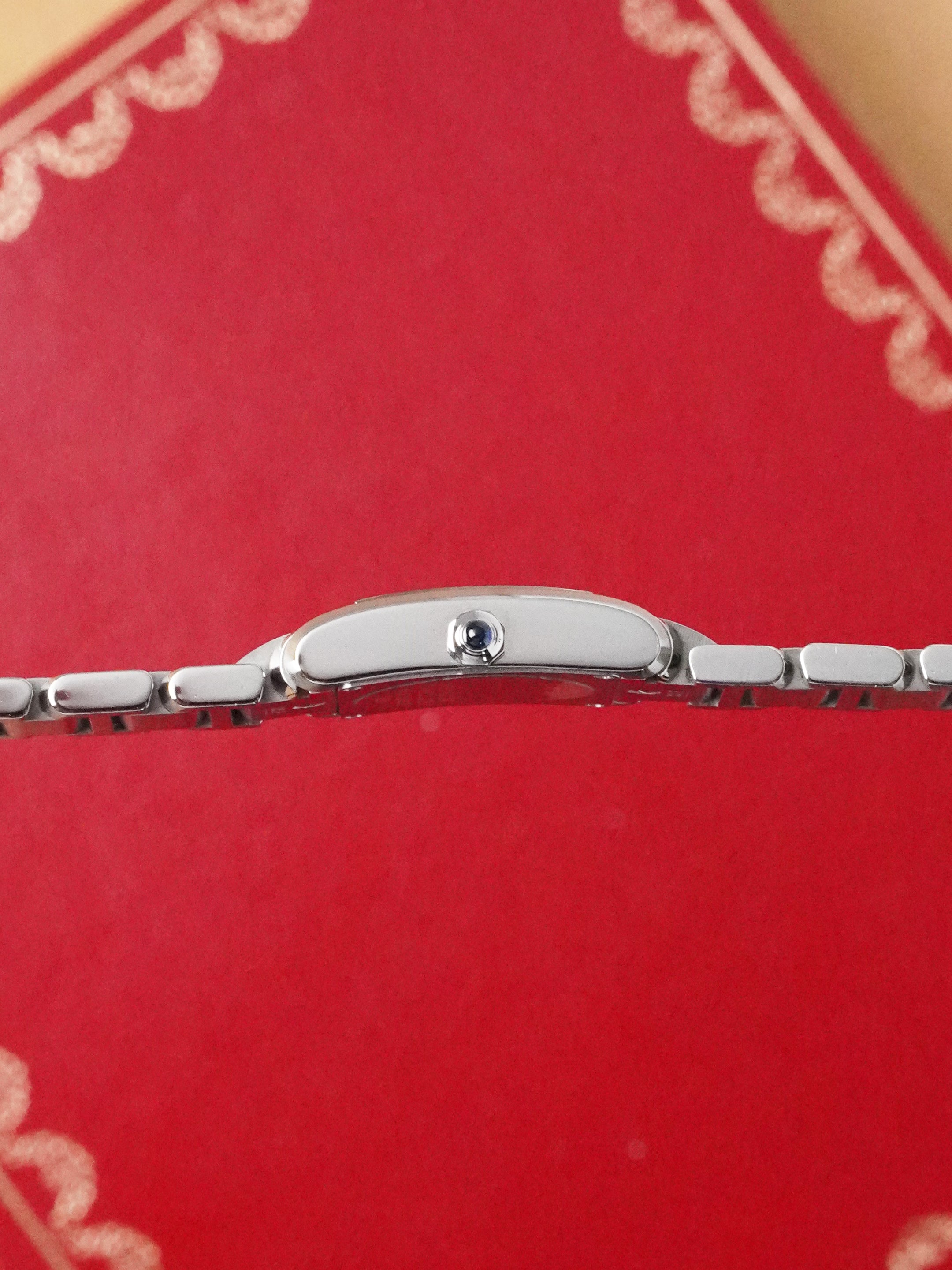 Cartier Tank Française 2384 - Stainless Steel, White Dial, Quartz, Full Set (2004)