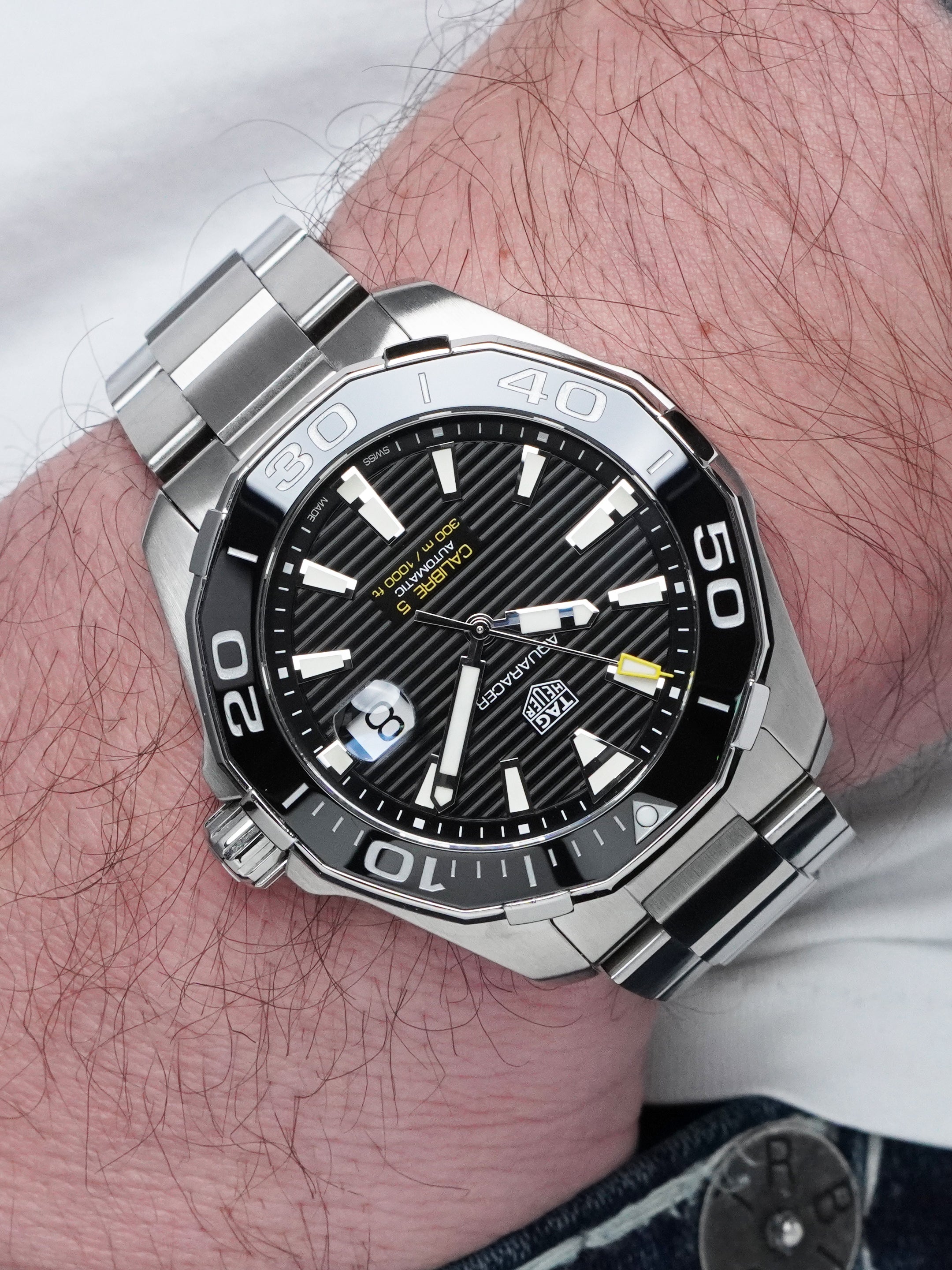 TAG Heuer Aquaracer 300M WAY201A.BA0927 - Stainless Steel, Black Dial, Automatic, Full Set (2017)