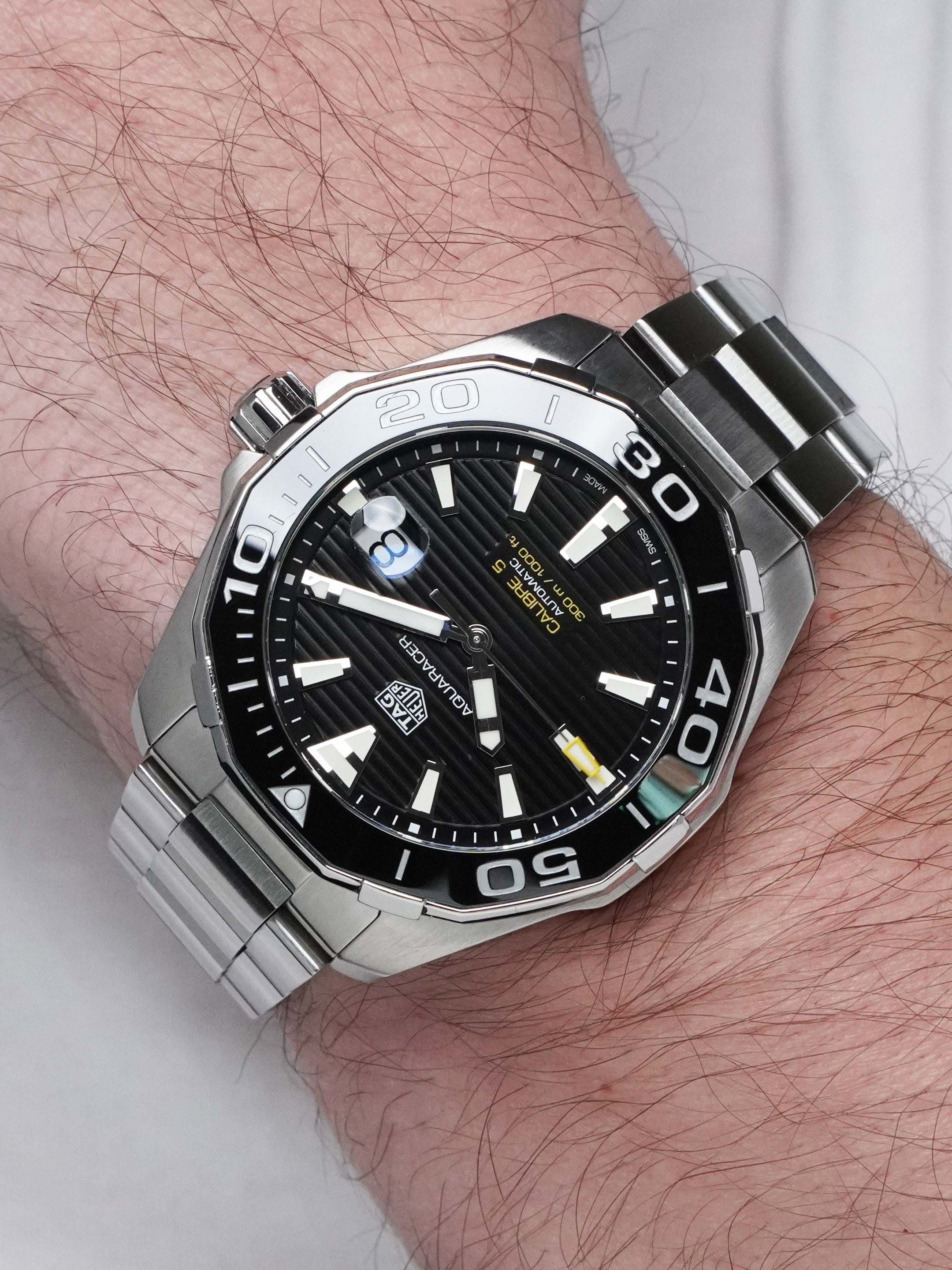 TAG Heuer Aquaracer 300M WAY201A.BA0927 - Stainless Steel, Black Dial, Automatic, Full Set (2017)