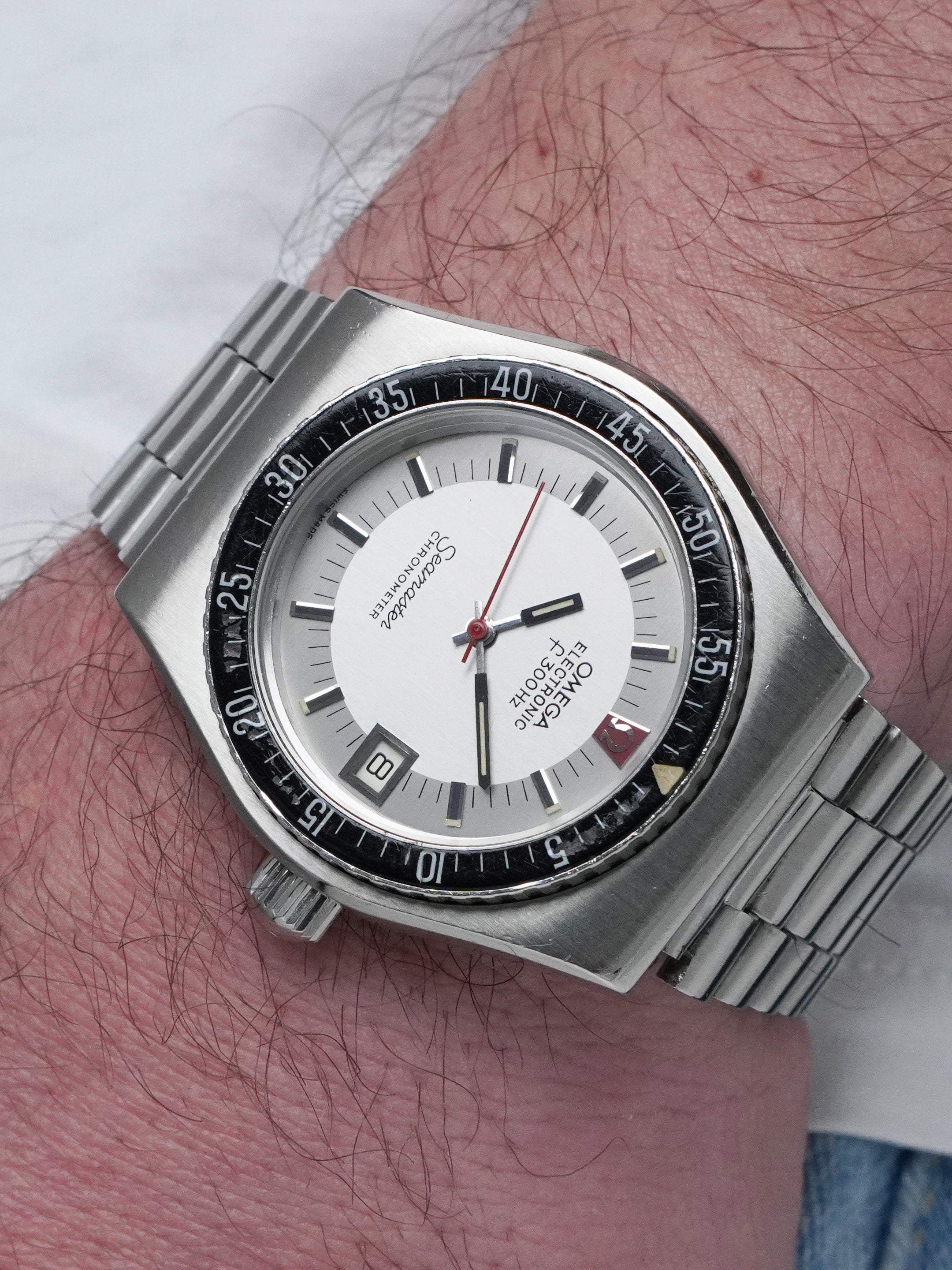 Omega Seamaster Electronic F300hz "Hummer" 198.0016 - Box, Tuning-Fork (1972)