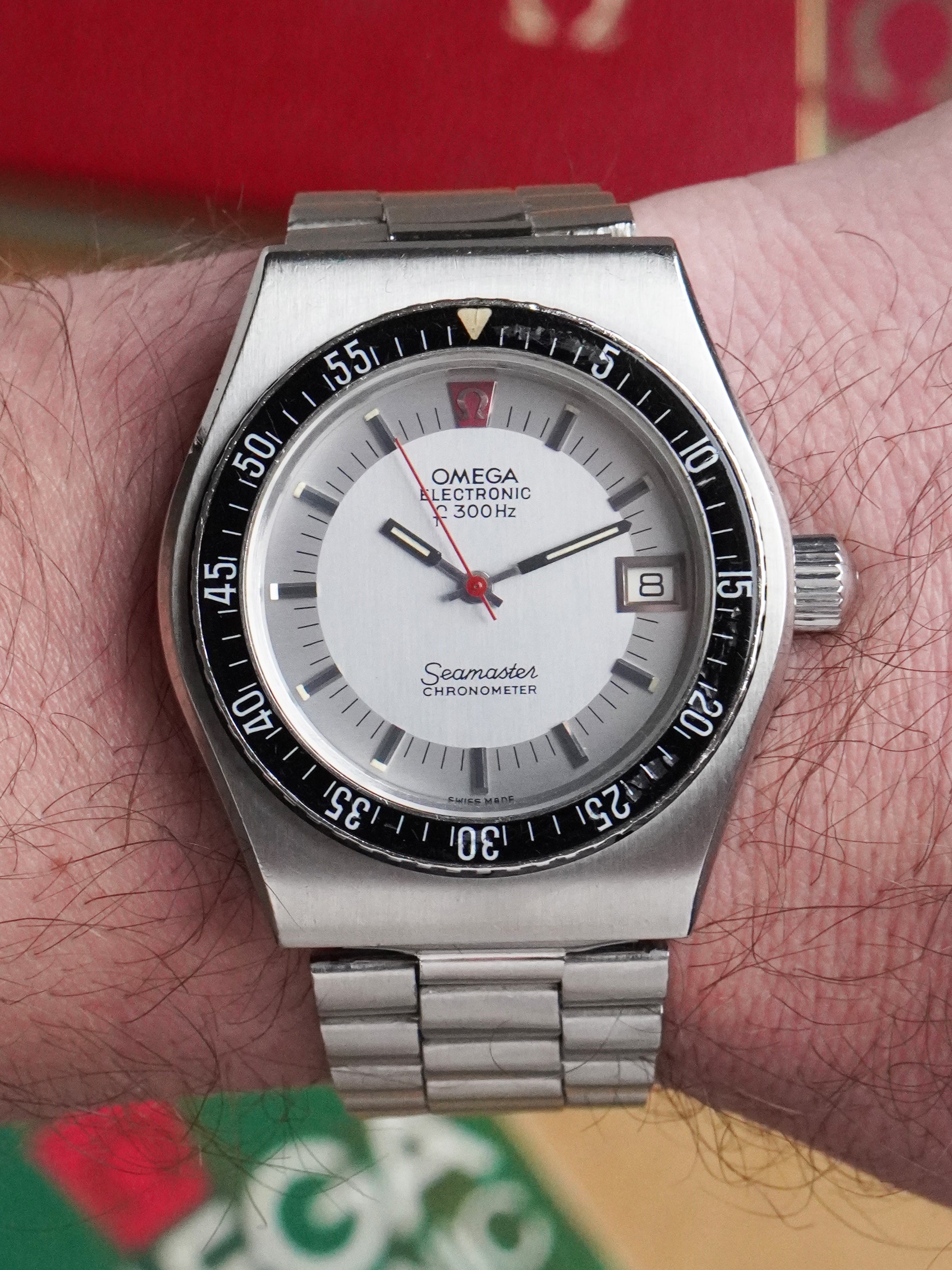 Omega Seamaster Electronic F300hz "Hummer" 198.0016 - Box, Tuning-Fork (1972)