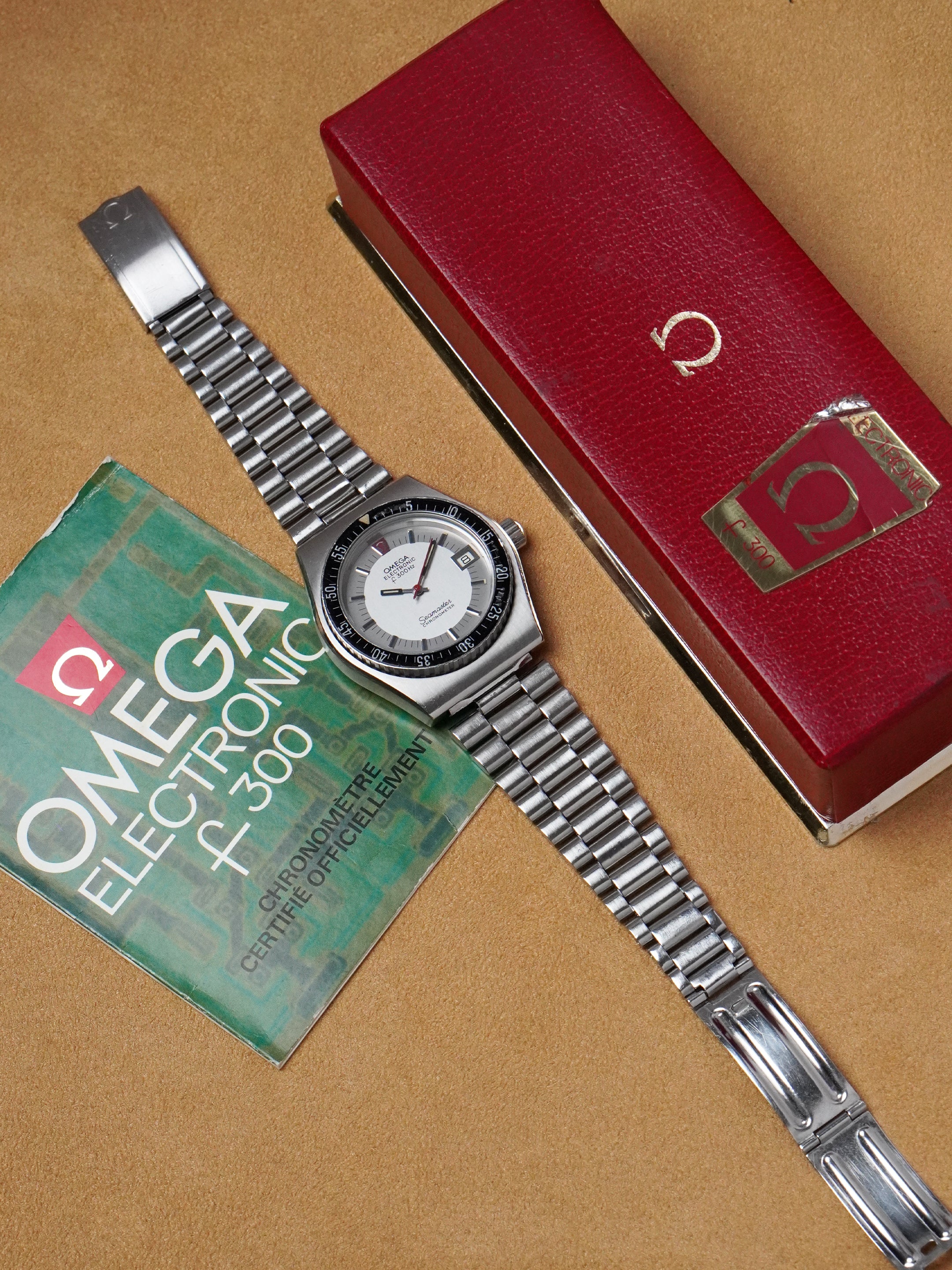 Omega Seamaster Electronic F300hz "Hummer" 198.0016 - Box, Tuning-Fork (1972)