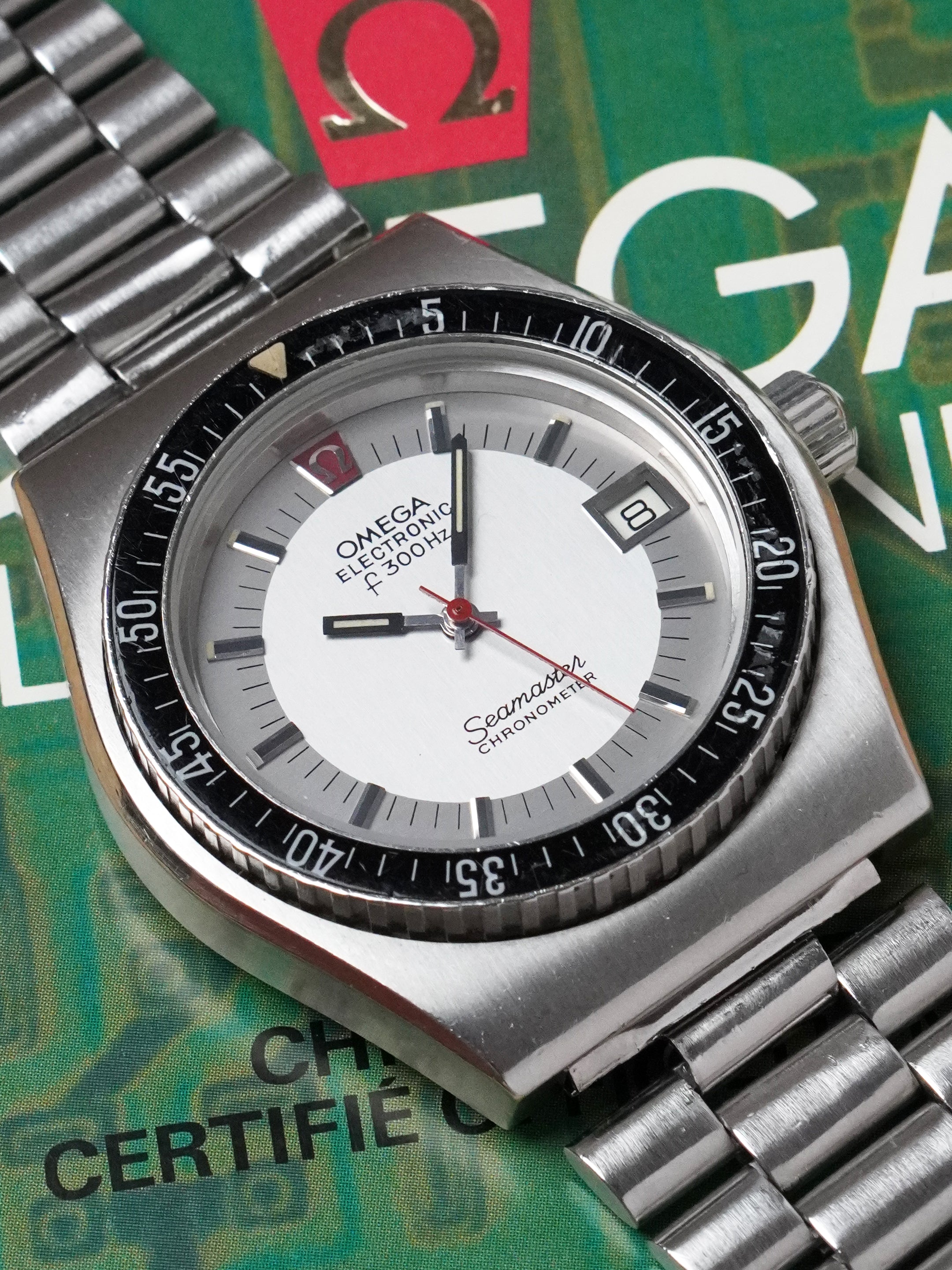 Omega Seamaster Electronic F300hz "Hummer" 198.0016 - Box, Tuning-Fork (1972)