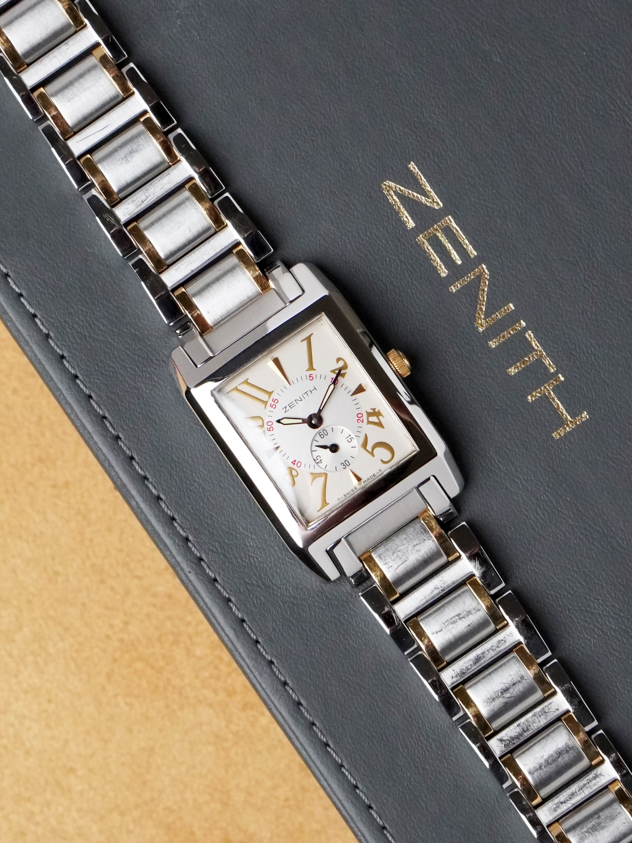 Zenith Port Royal 53.0250.886 - Gold/Steel, Cream Dial, Quartz, Box Only (2000)