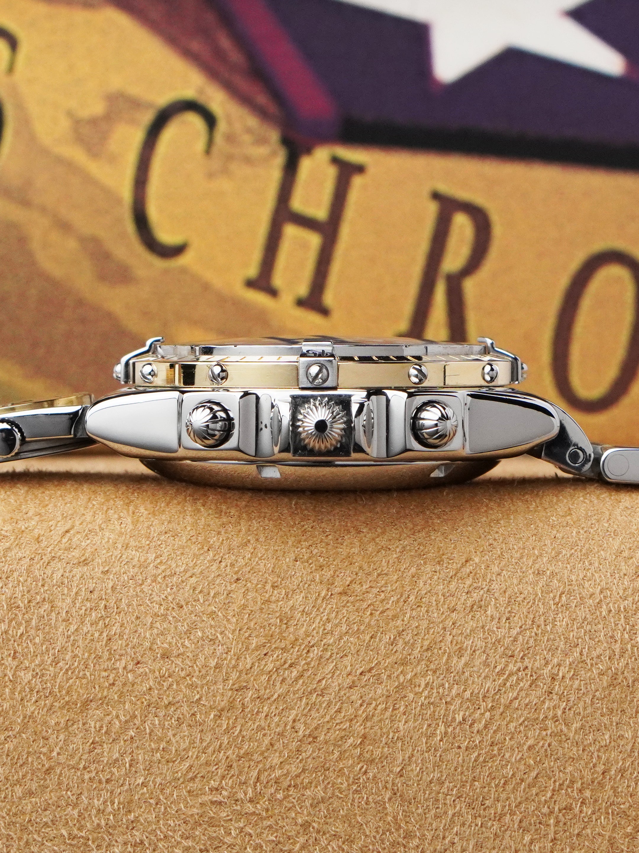 Breitling Chronomat UTC B13050.1 - Gold/Steel, Blue Dial, Automatic, Full Set (1997)