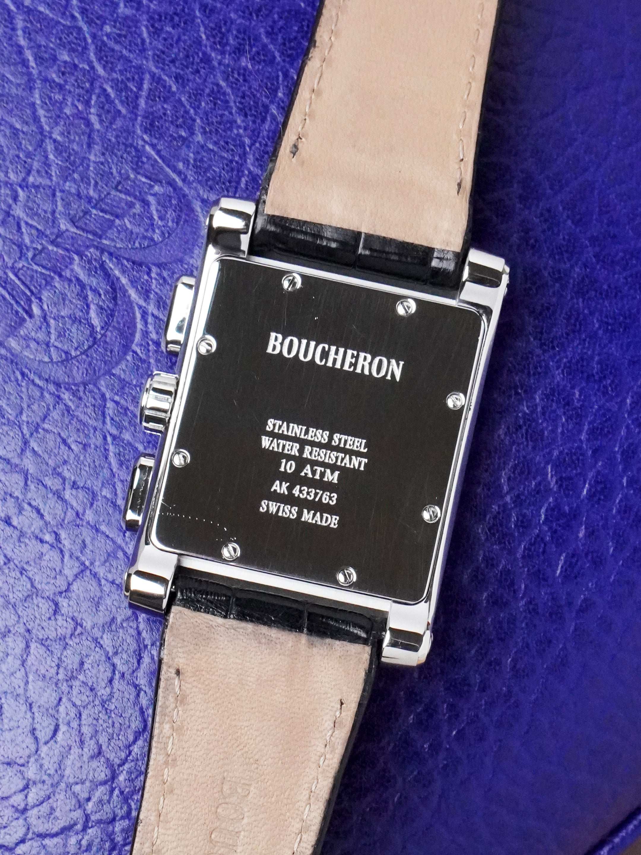 Boucheron Reflet Parallèle Chronographe - Stainless Steel, Grey Dial, Quartz, Box Only (2010)