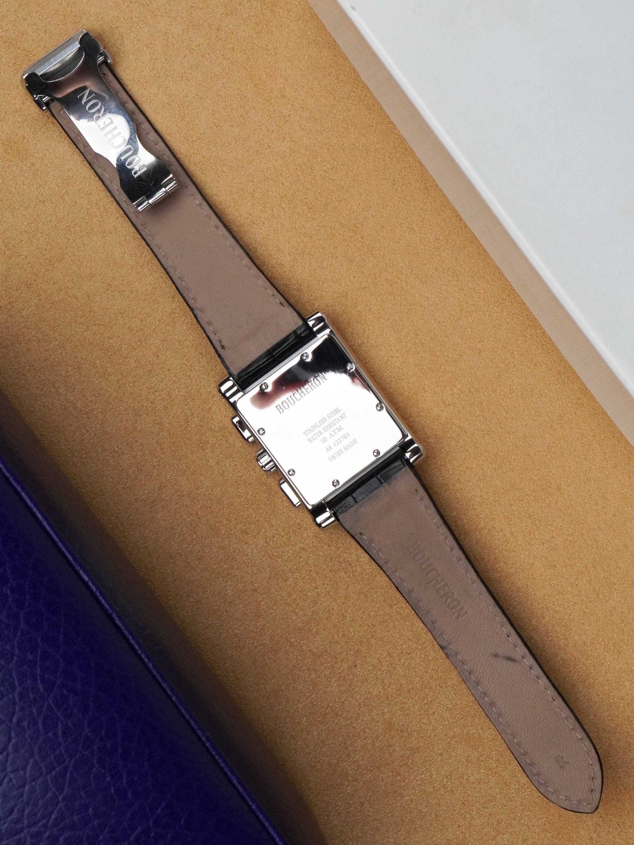 Boucheron Reflet Parallèle Chronographe - Stainless Steel, Grey Dial, Quartz, Box Only (2010)