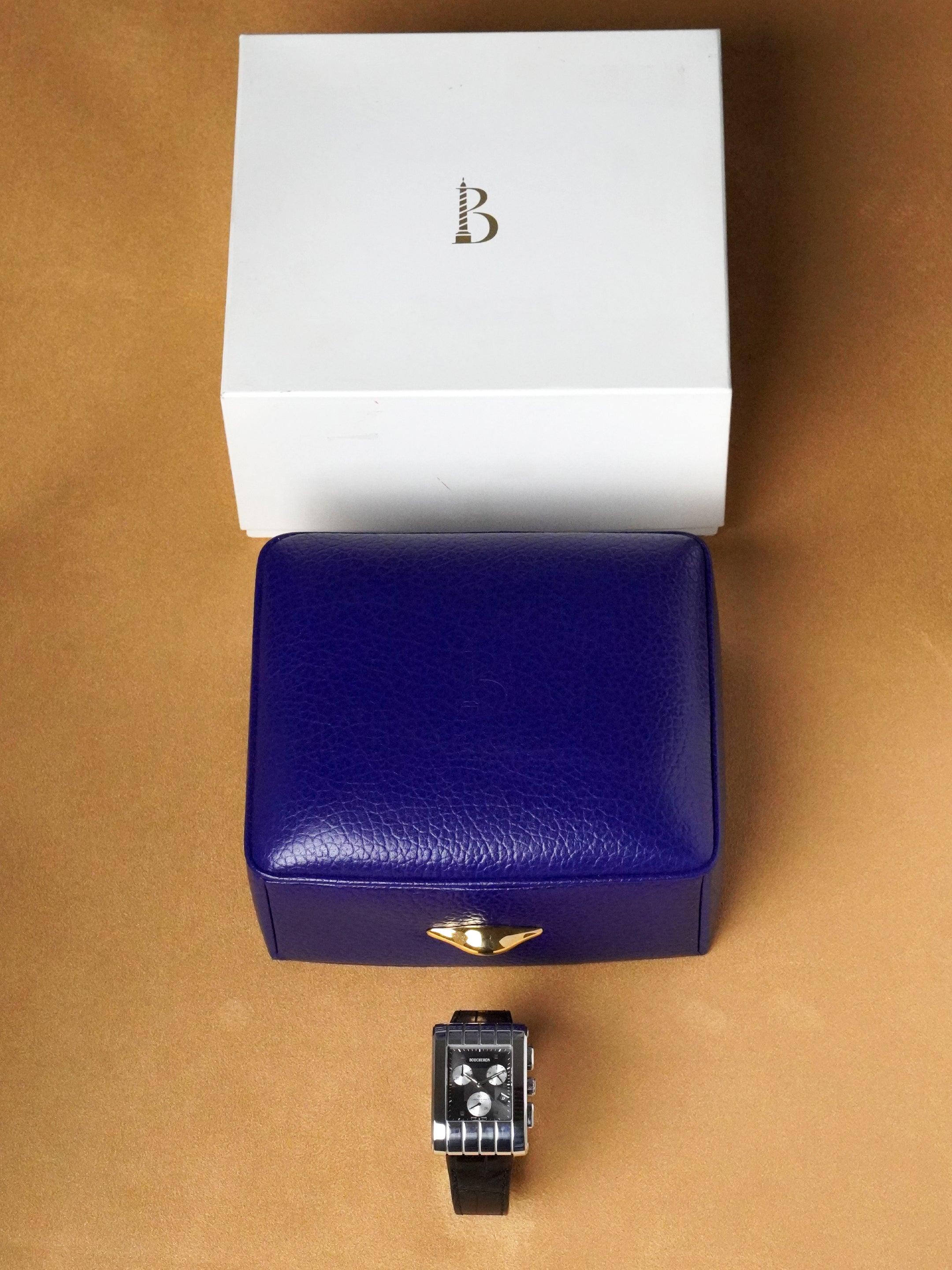 Boucheron Reflet Parallèle Chronographe - Stainless Steel, Grey Dial, Quartz, Box Only (2010)