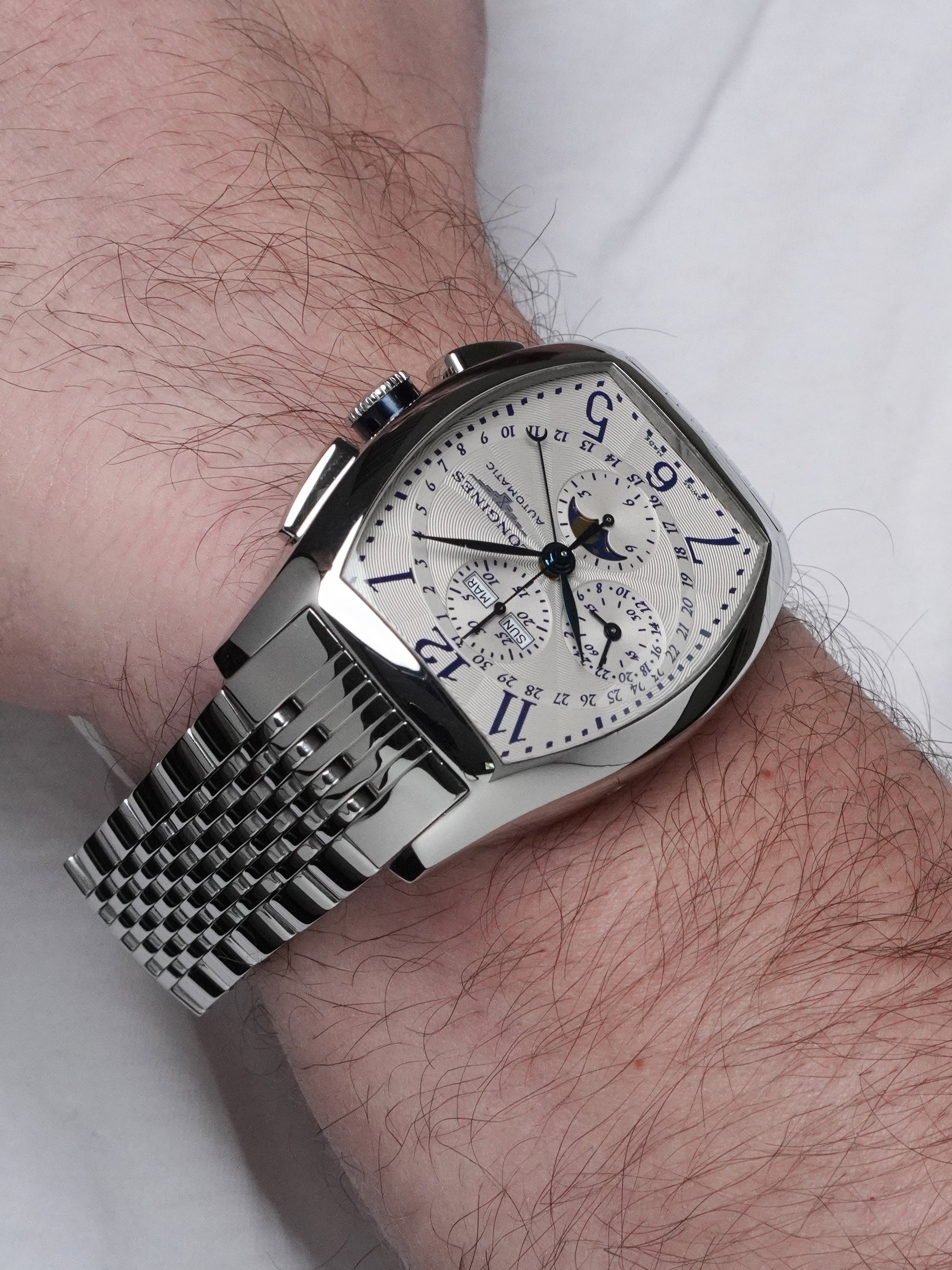 Longines Evidenza Moonphase Chronograph L2.688.4.78.4 - Cream Dial, Full Set (2008)