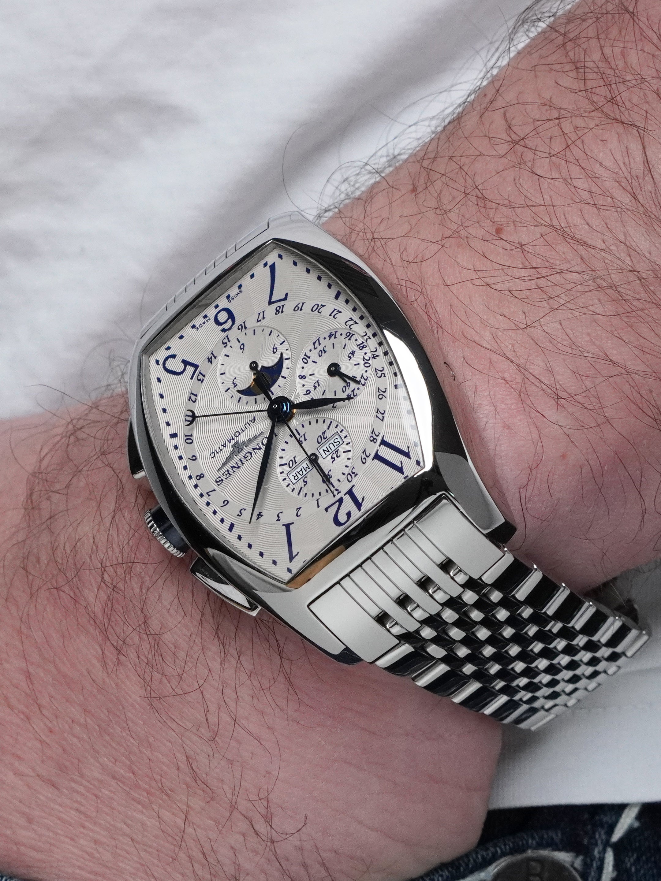 Longines Evidenza Moonphase Chronograph L2.688.4.78.4 - Cream Dial, Full Set (2008)