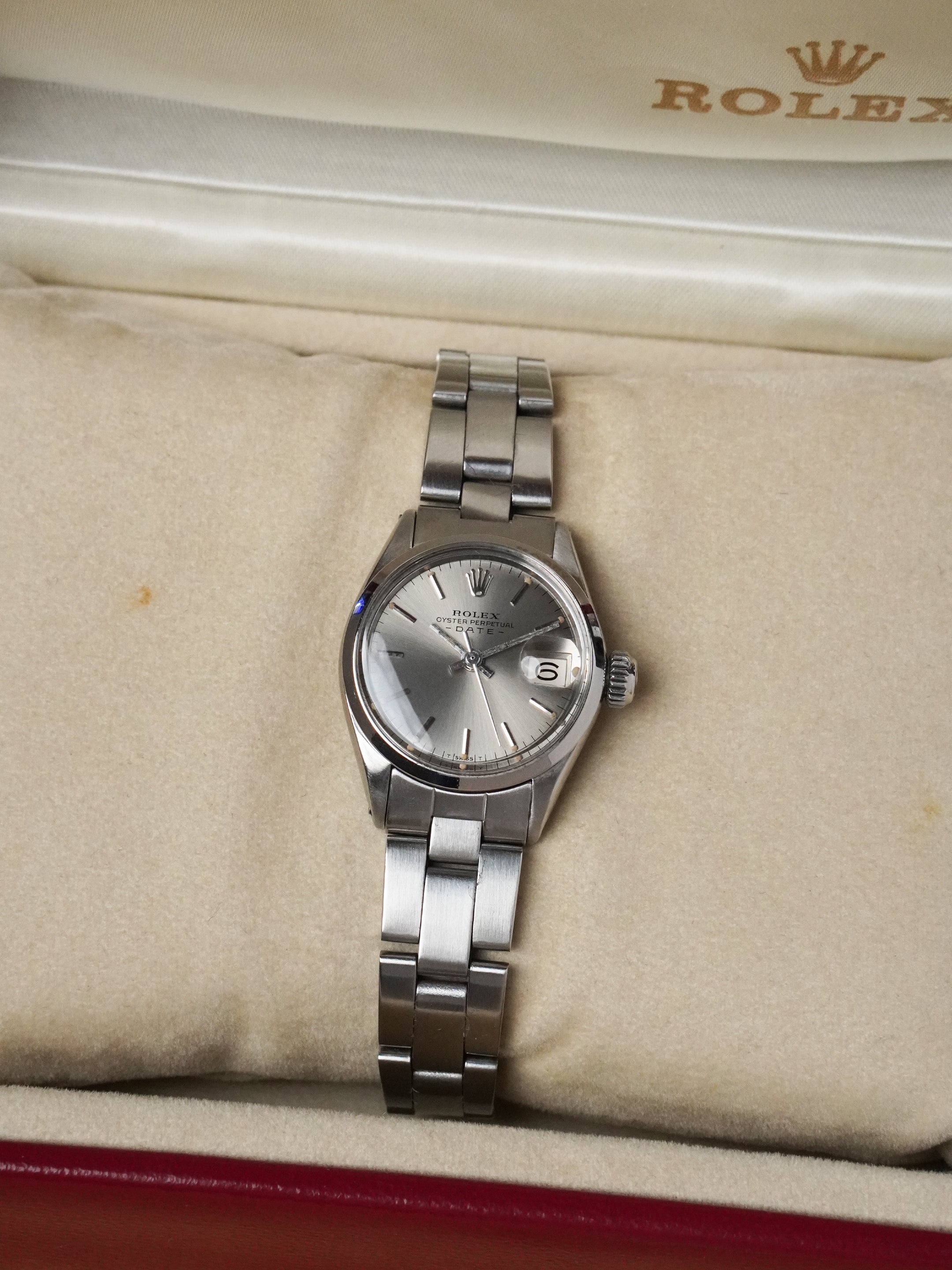 Rolex Oyster Perpetual Lady Date 6516 - Stainless Steel, Silver Dial, Automatic (1971)