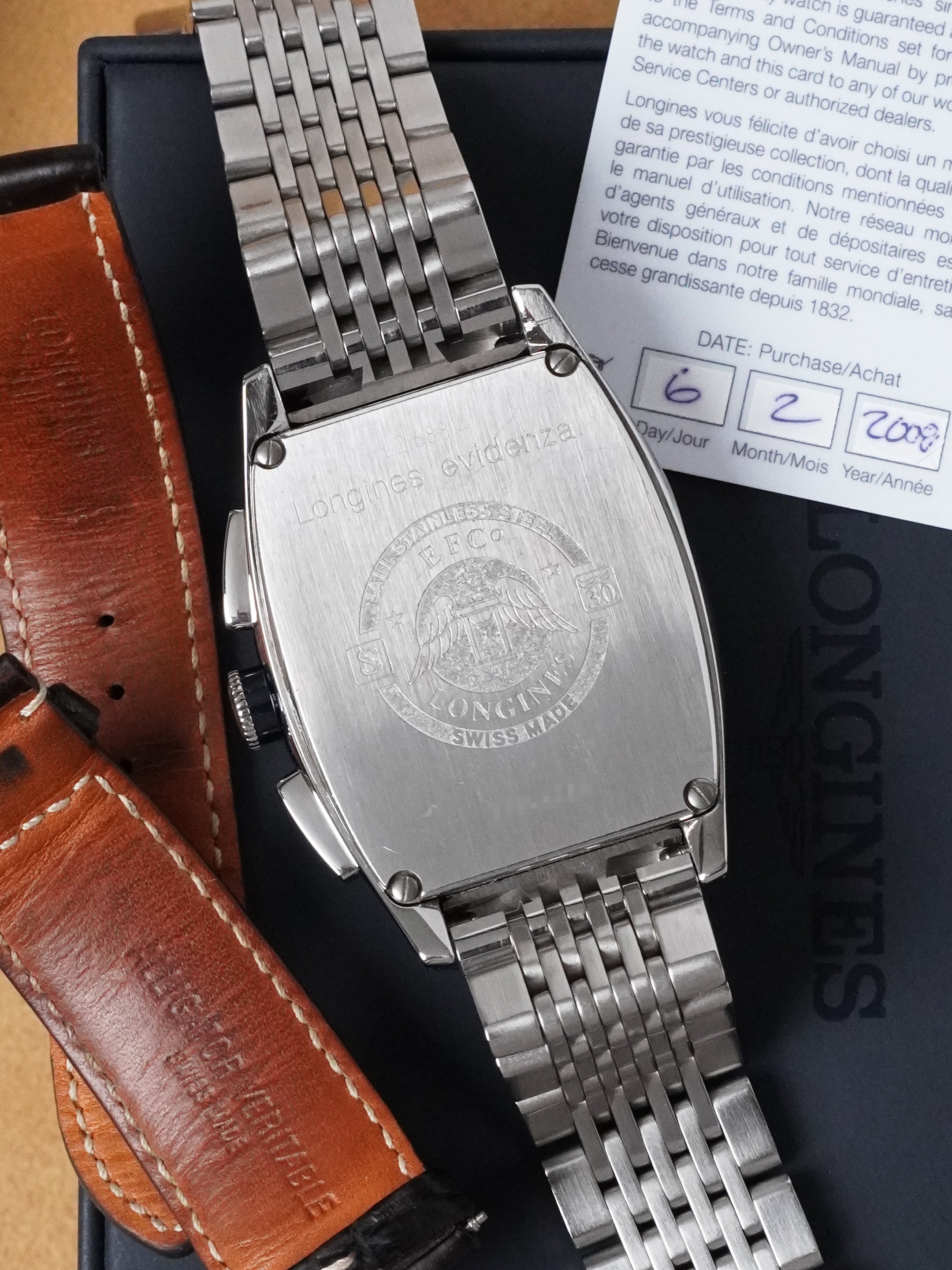Longines Evidenza Moonphase Chronograph L2.688.4.78.4 - Cream Dial, Full Set (2008)