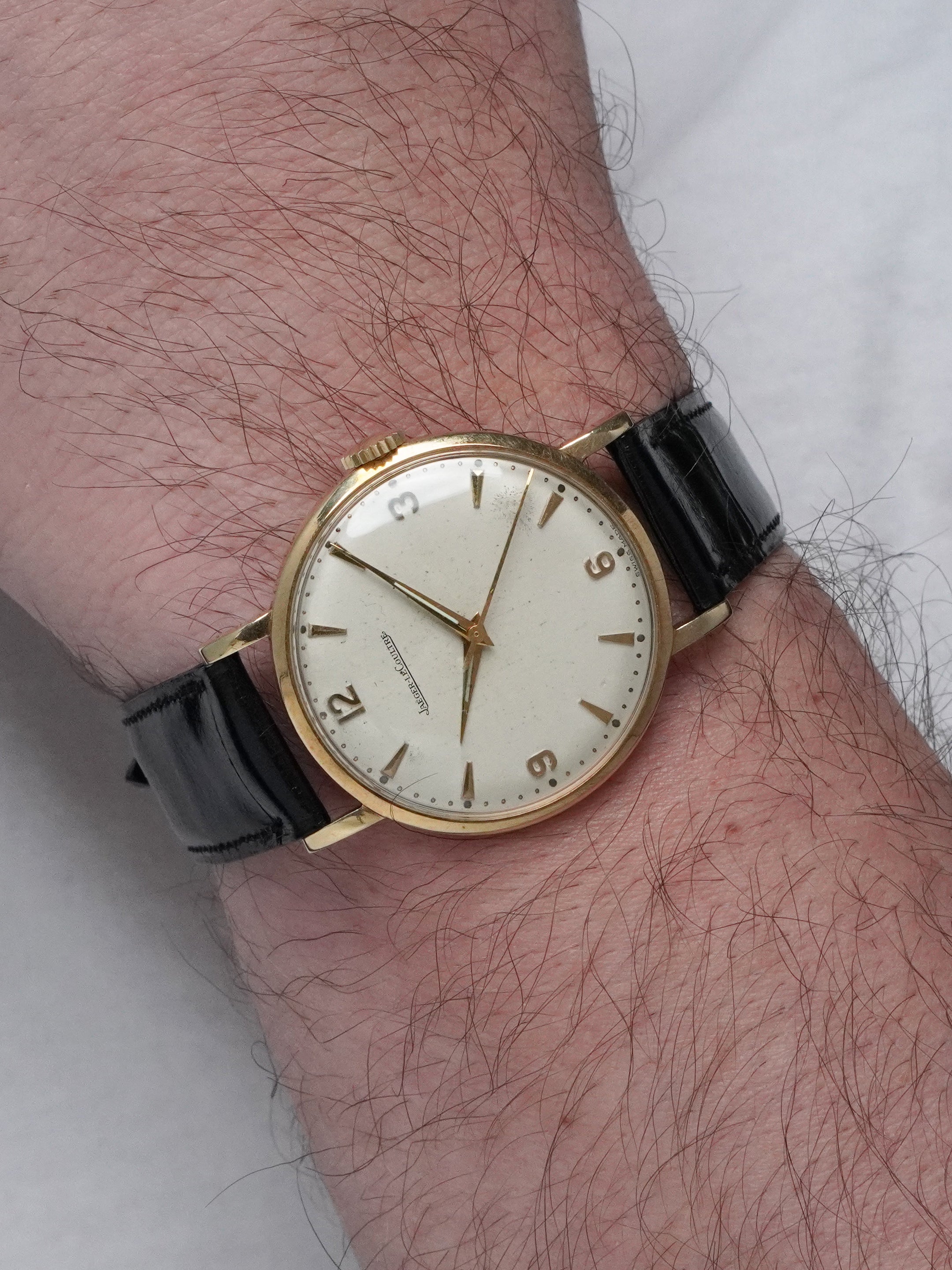 Jaeger-LeCoultre 2953 - 14k 0.585 Yellow Gold, Cream Dial, Manual Winding, Box (1957)