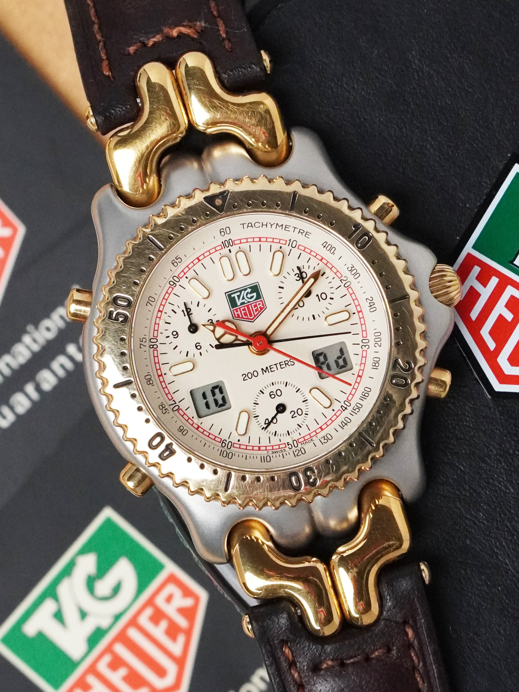 TAG Heuer S/EL Quartz Chronograph S25.706C - Ayrton Senna, Full Set (1993)