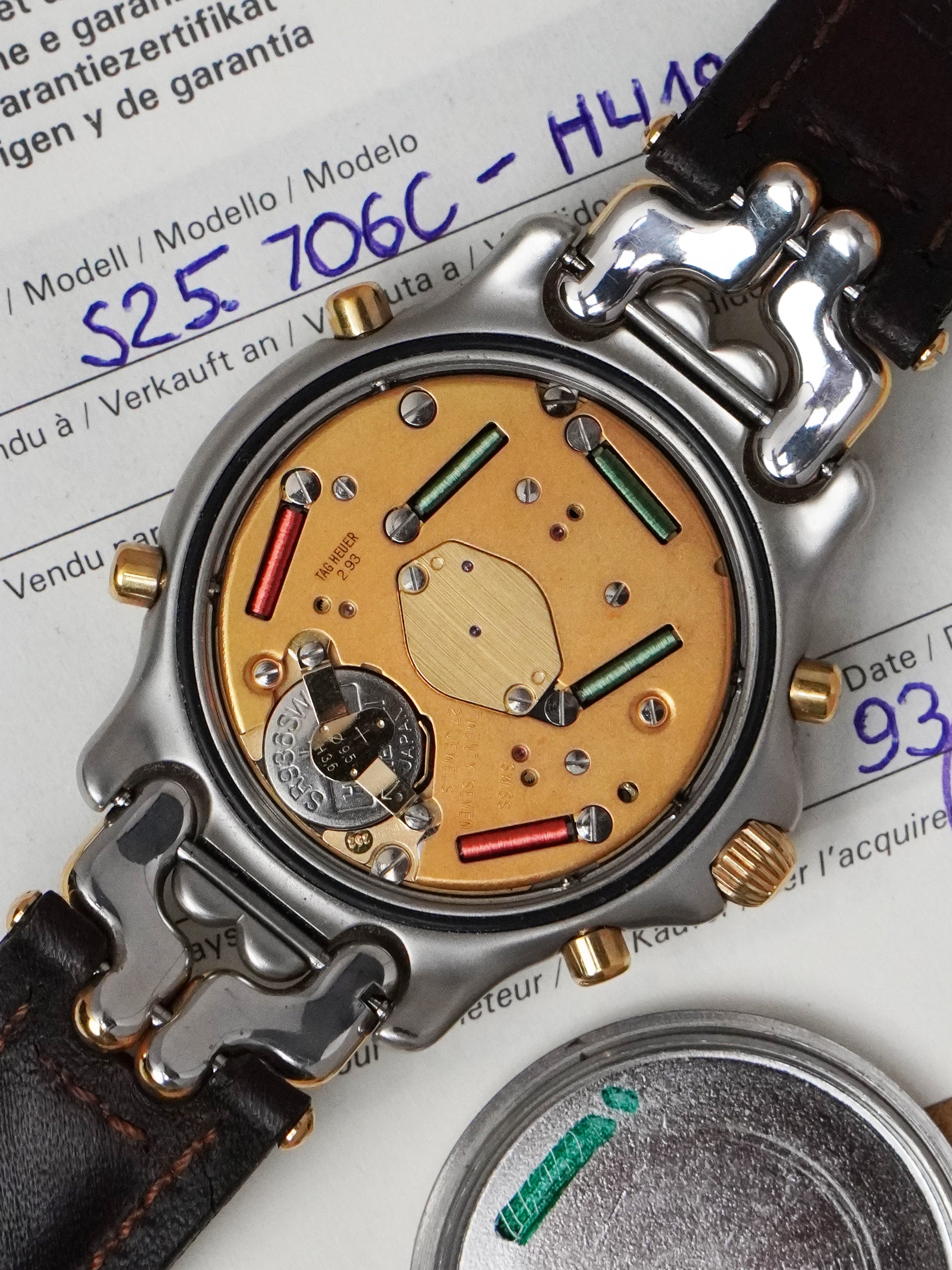 TAG Heuer S/EL Quartz Chronograph S25.706C - Ayrton Senna, Full Set (1993)