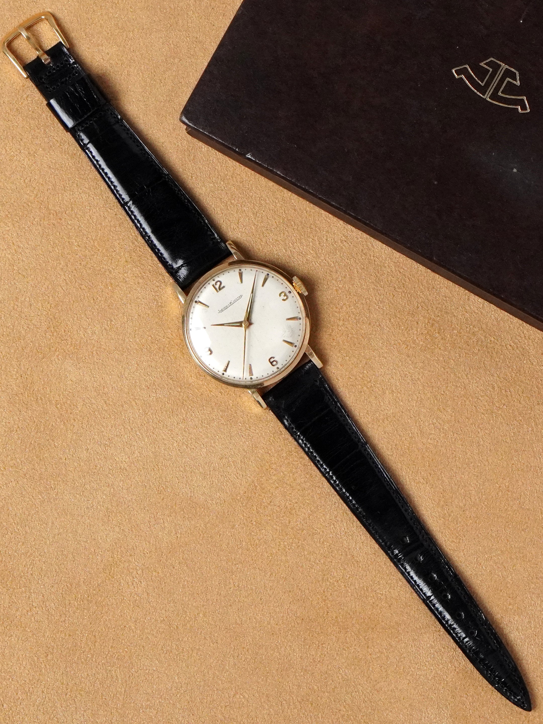 Jaeger-LeCoultre 2953 - 14k 0.585 Yellow Gold, Cream Dial, Manual Winding, Box (1957)