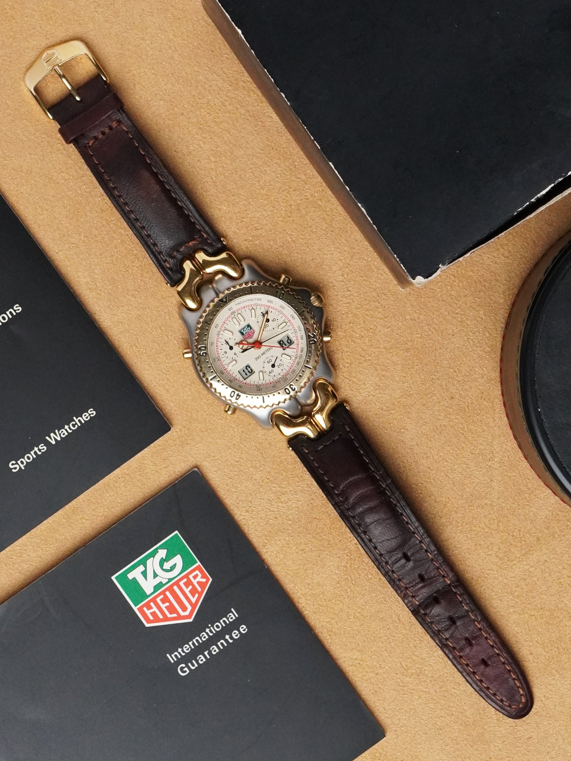 TAG Heuer S/EL Quartz Chronograph S25.706C - Ayrton Senna, Full Set (1993)