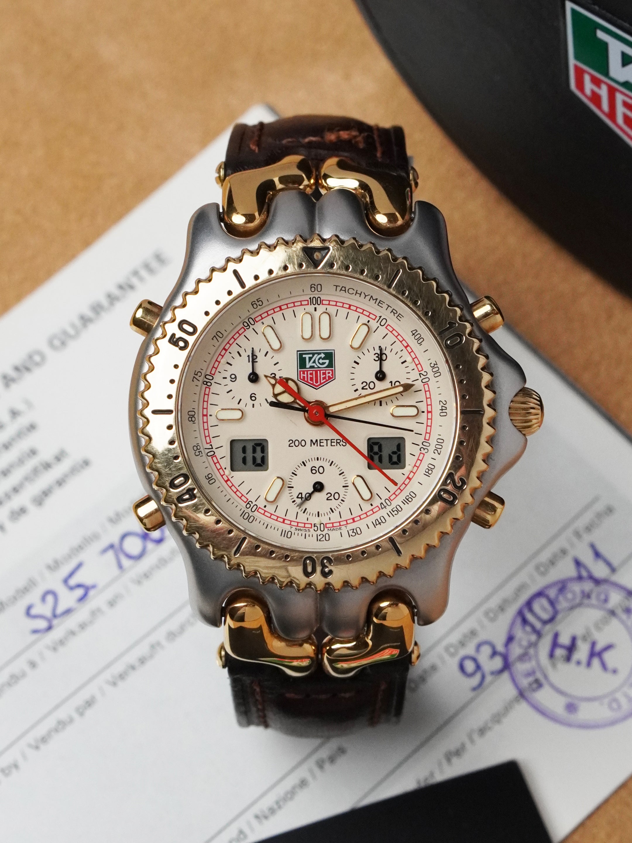 TAG Heuer S/EL Quartz Chronograph S25.706C - Ayrton Senna, Full Set (1993)