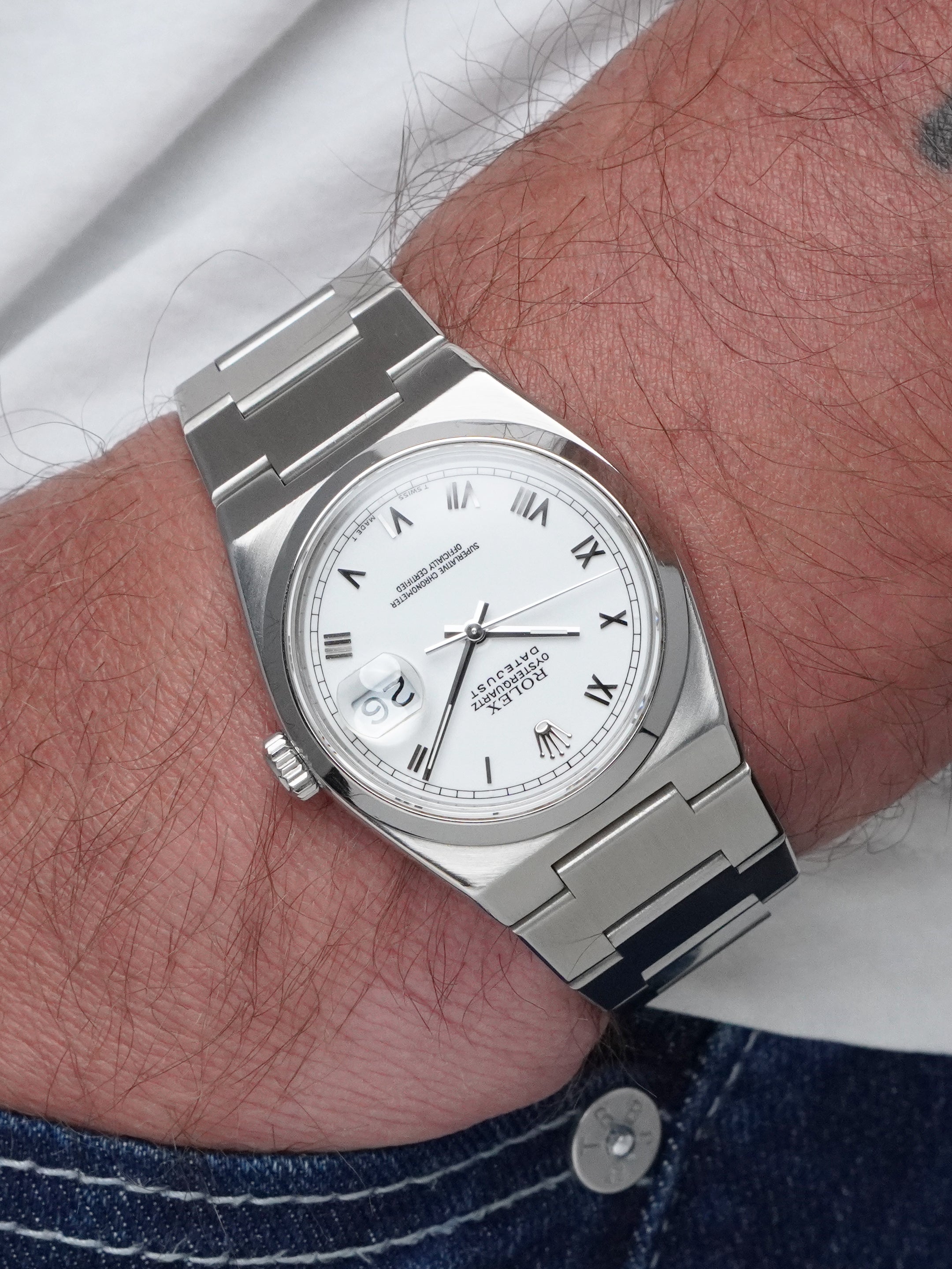 Rolex Datejust Oysterquartz 17000 - Stainless Steel, White Dial, Quartz, Box Only (1990)