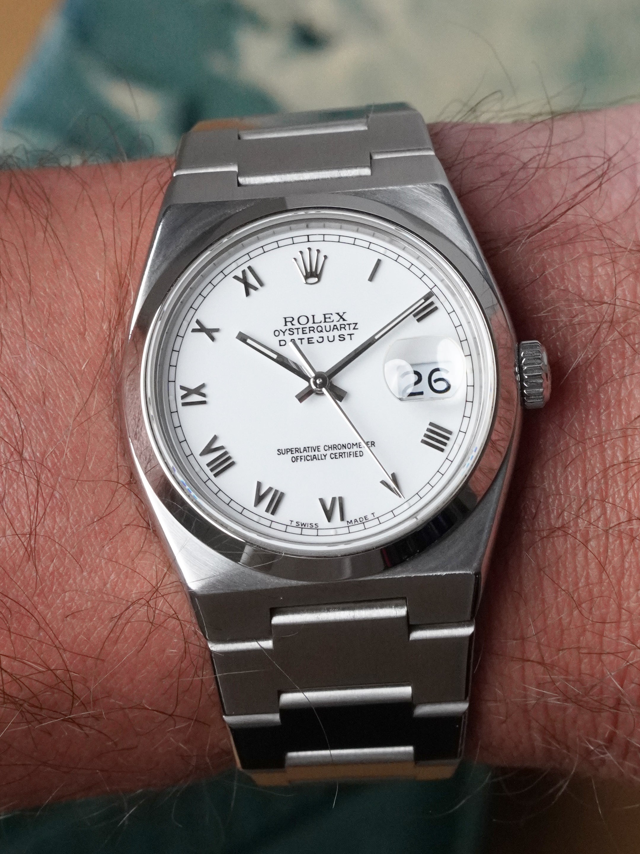 Rolex Datejust Oysterquartz 17000 - Stainless Steel, White Dial, Quartz, Box Only (1990)